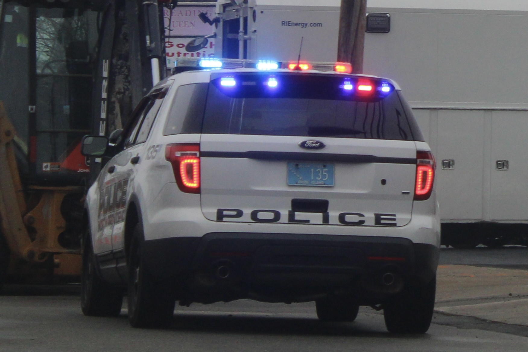 A photo  of North Providence Police
            Cruiser 135, a 2013 Ford Police Interceptor Utility             taken by @riemergencyvehicles