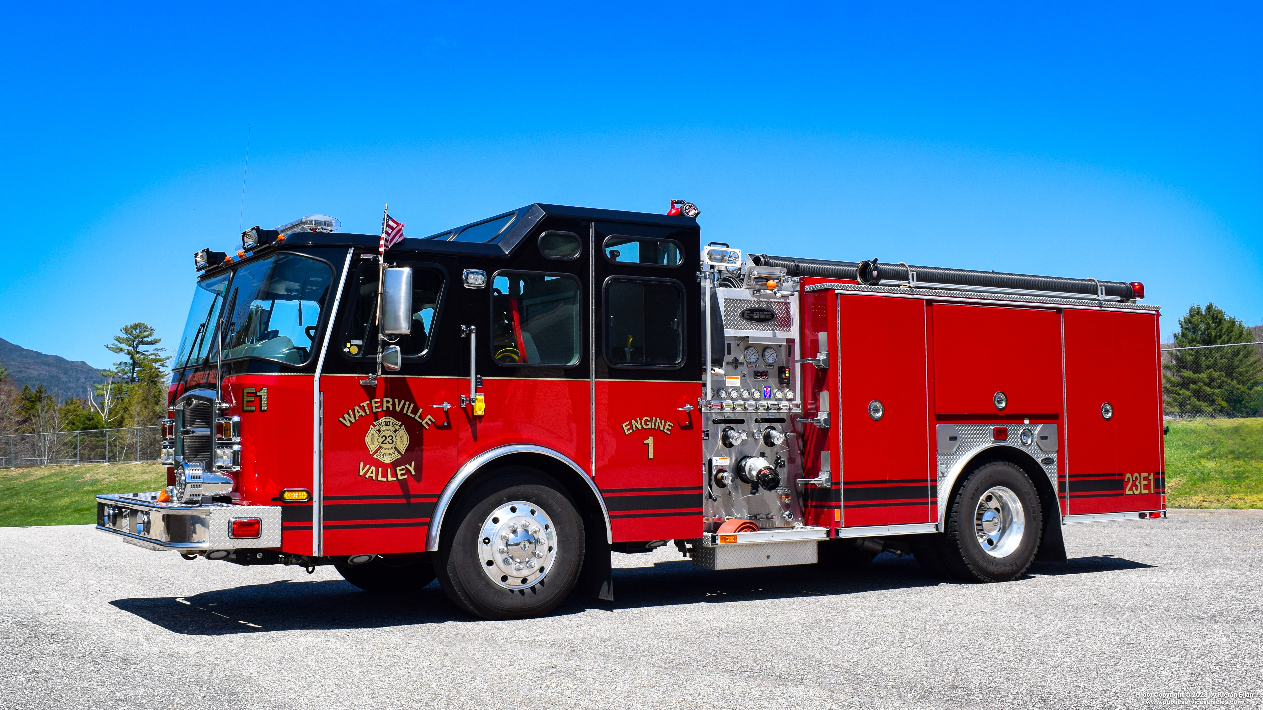 A photo  of Waterville Valley Public Safety
            23 Engine 1, a 2012 E-One Typhoon             taken by Kieran Egan