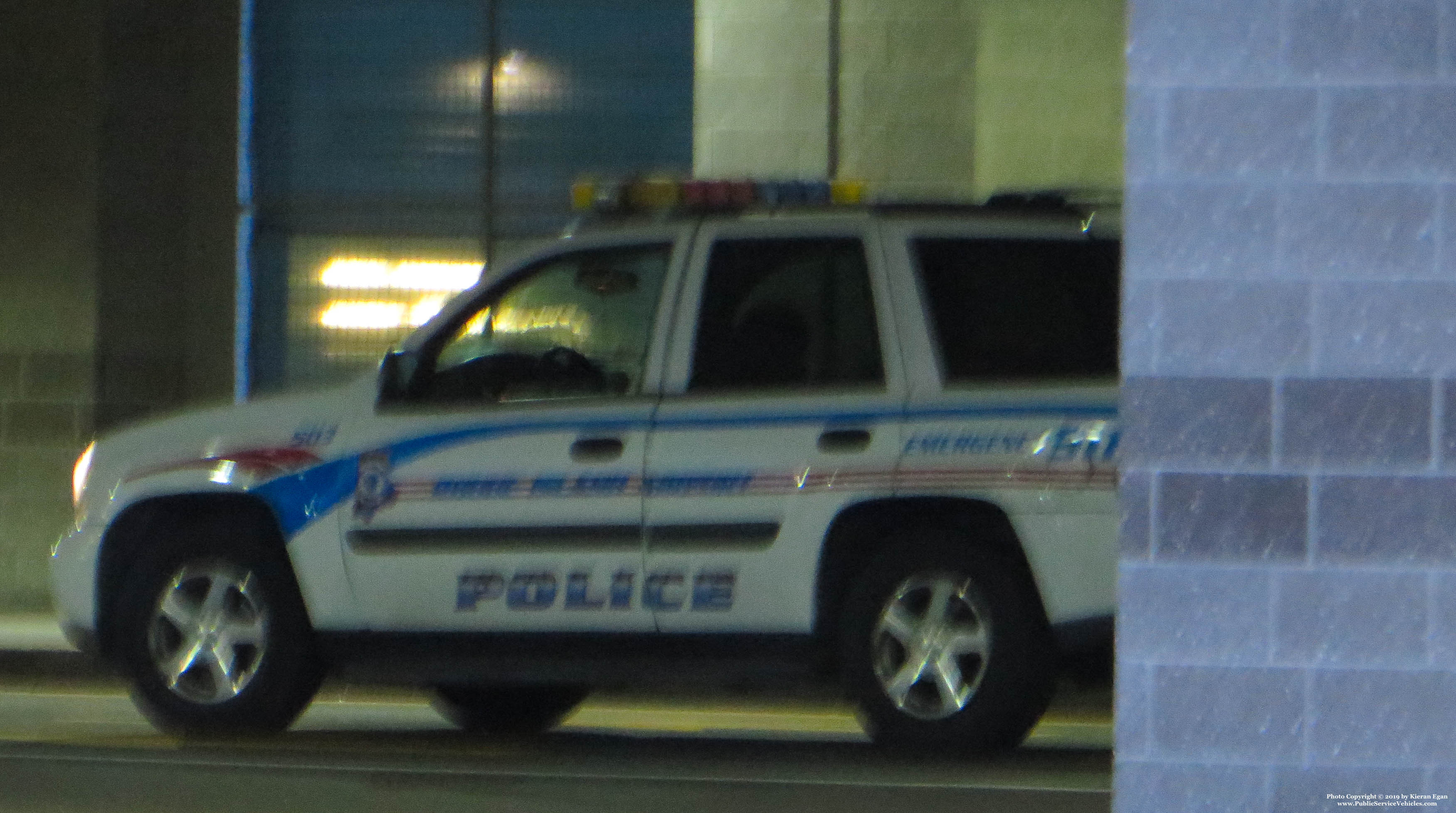 A photo  of Rhode Island Airport Police
            Cruiser 503, a 2002-2006 Chevrolet TrailBlazer             taken by Kieran Egan