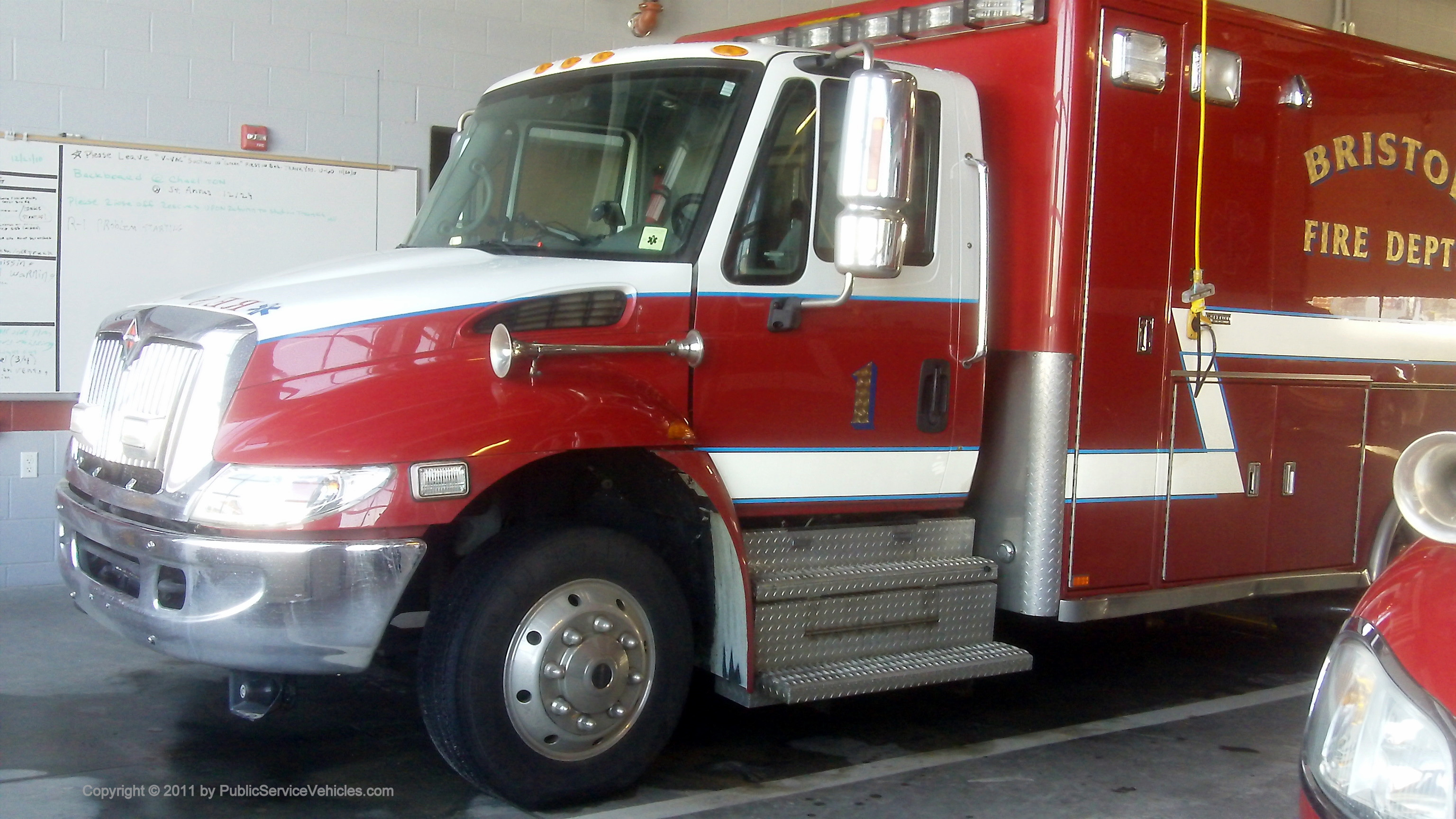 A photo  of Bristol Fire
            Rescue 1, a 2007 International             taken by Kieran Egan