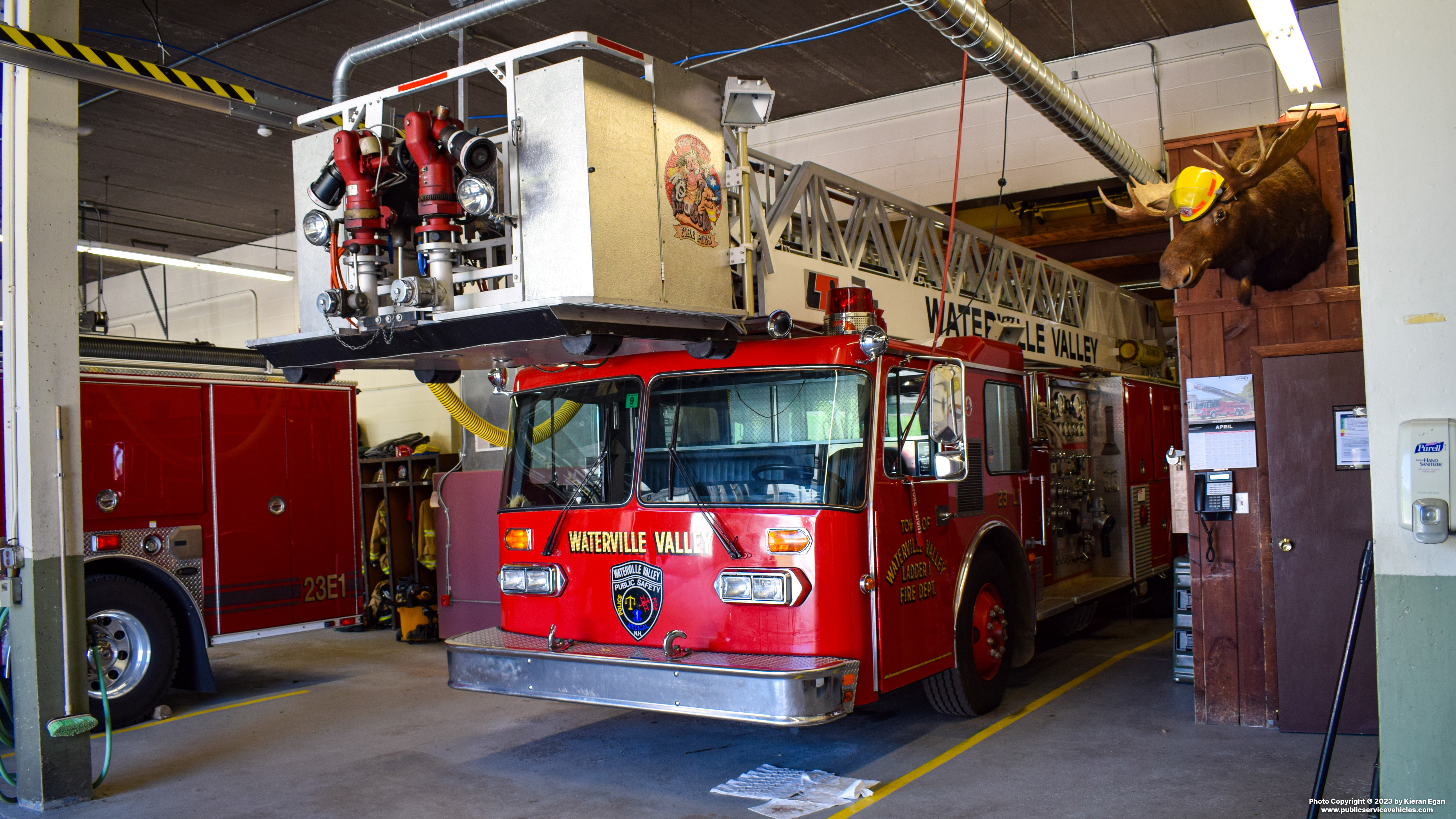 A photo  of Waterville Valley Public Safety
            23 Ladder 1, a 1987 LTI             taken by Kieran Egan