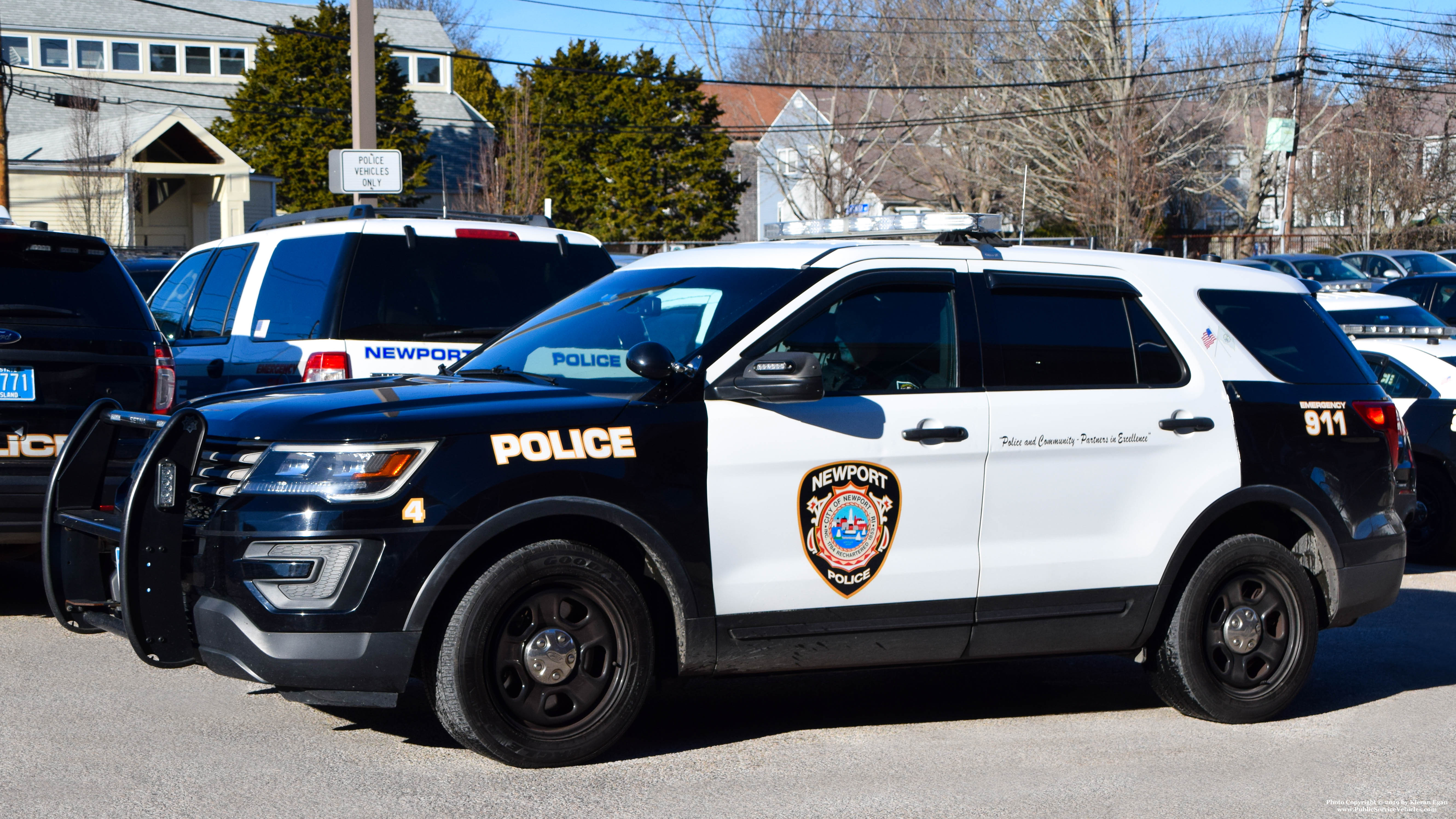 A photo  of Newport Police
            Car 4, a 2016 Ford Police Interceptor Utility             taken by Kieran Egan