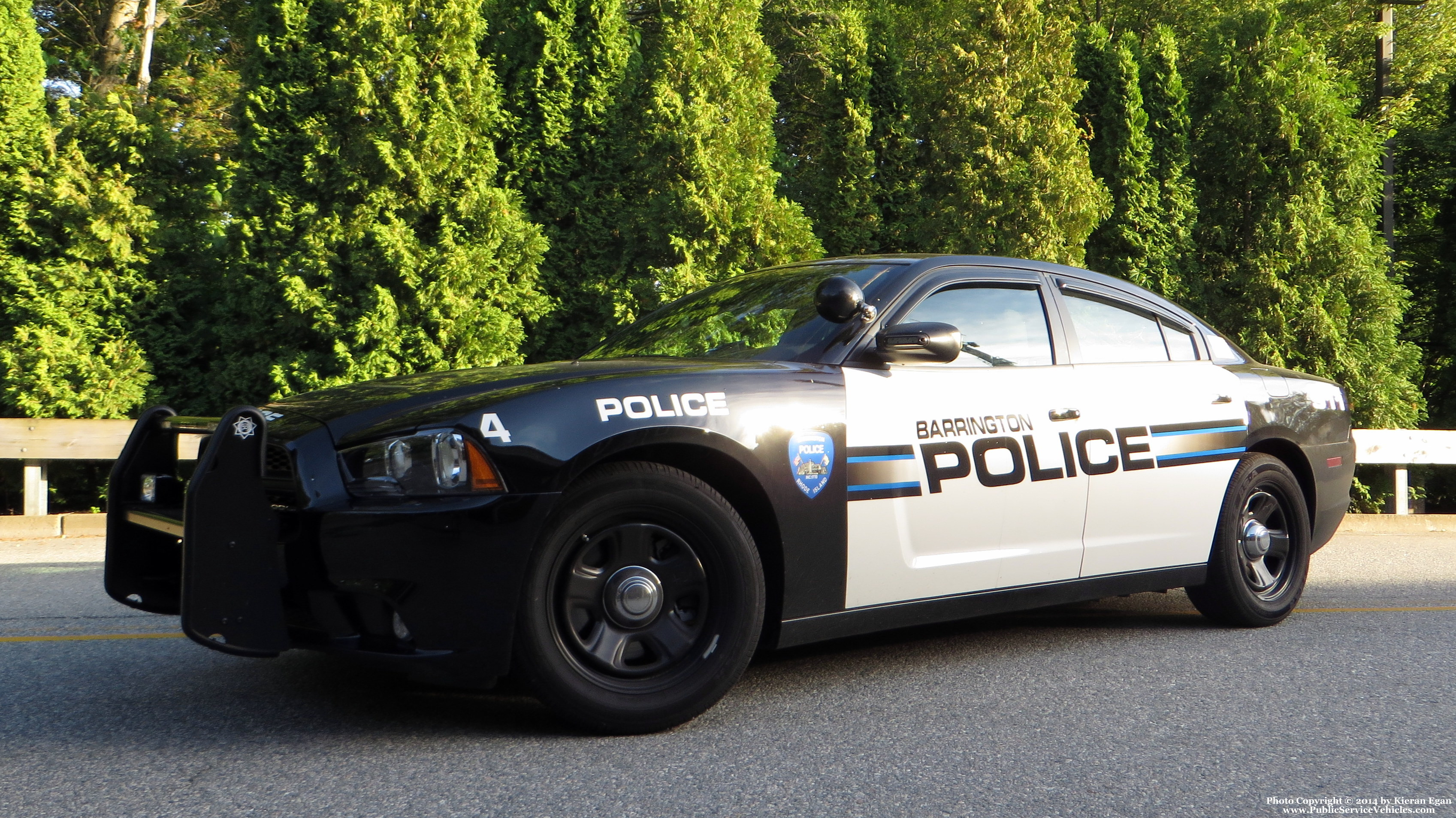 A photo  of Barrington Police
            Car 4, a 2014 Dodge Charger             taken by Kieran Egan