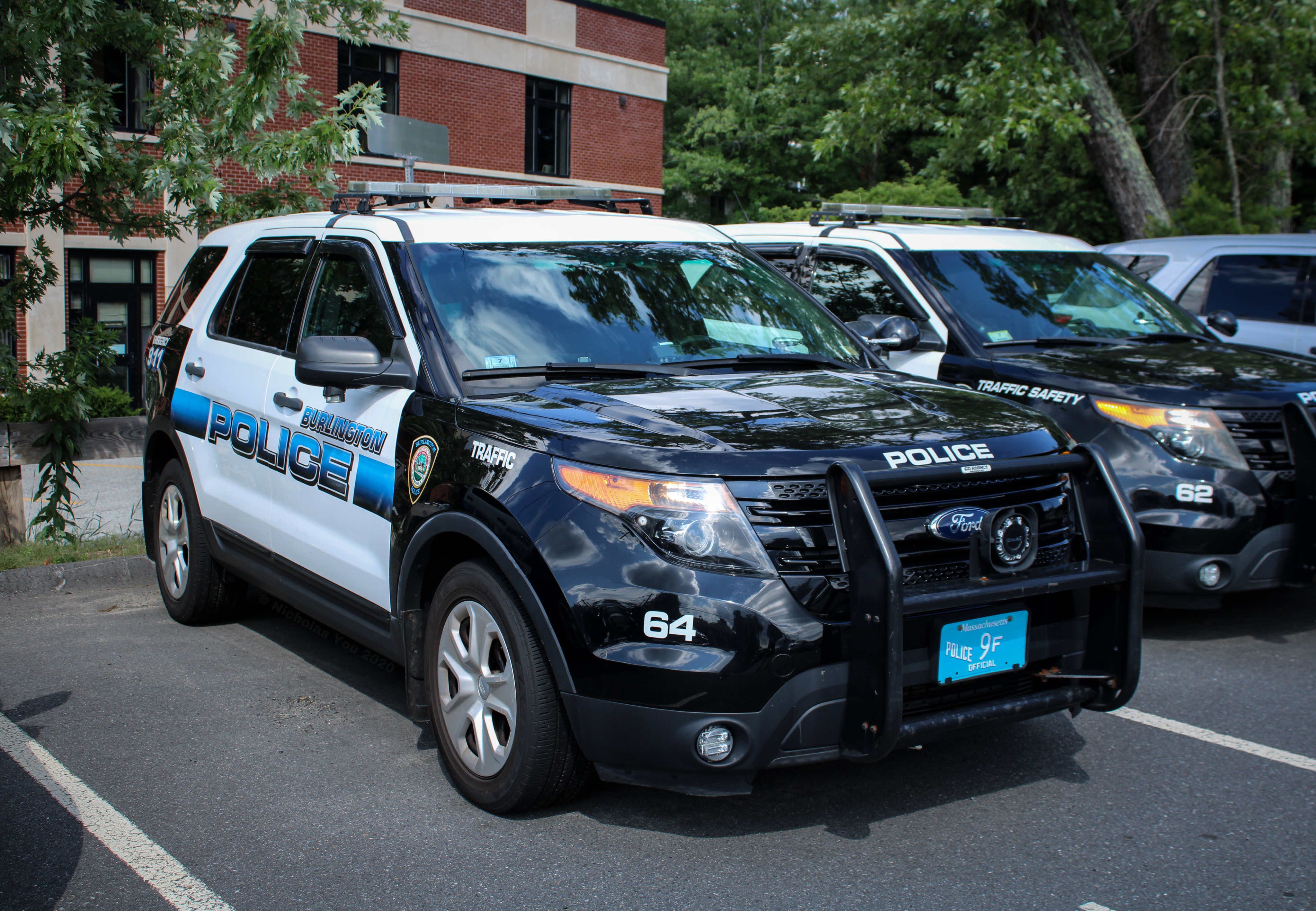 A photo  of Burlington Police
            Cruiser 64, a 2013-2015 Ford Police Interceptor Utility             taken by Nicholas You