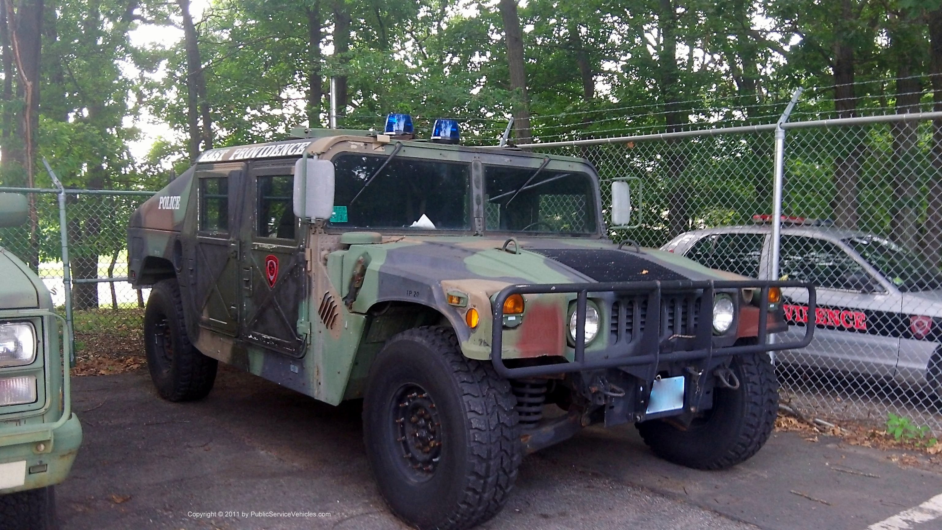 A photo  of East Providence Police
            Humvee 1, a 1990-2000 AM General Humvee             taken by Kieran Egan