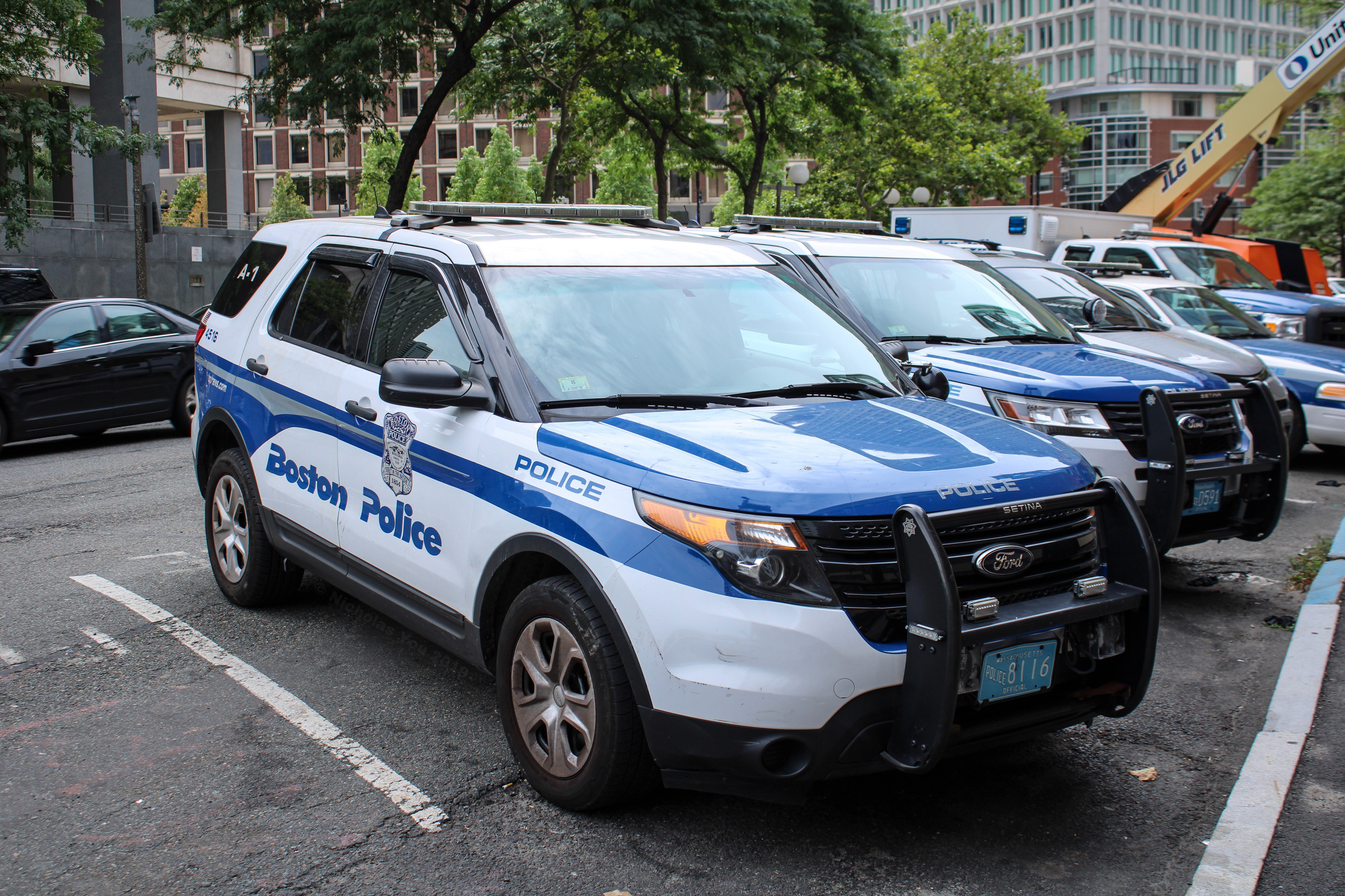 A photo  of Boston Police
            Cruiser 4516, a 2014 Ford Police Interceptor Utility             taken by Nicholas You