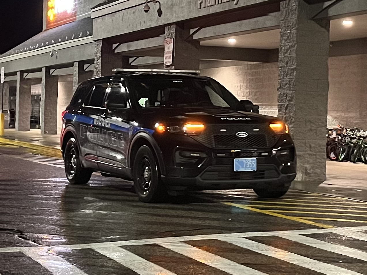 A photo  of Warwick Police
            Cruiser P-11, a 2021 Ford Police Interceptor Utility             taken by @riemergencyvehicles