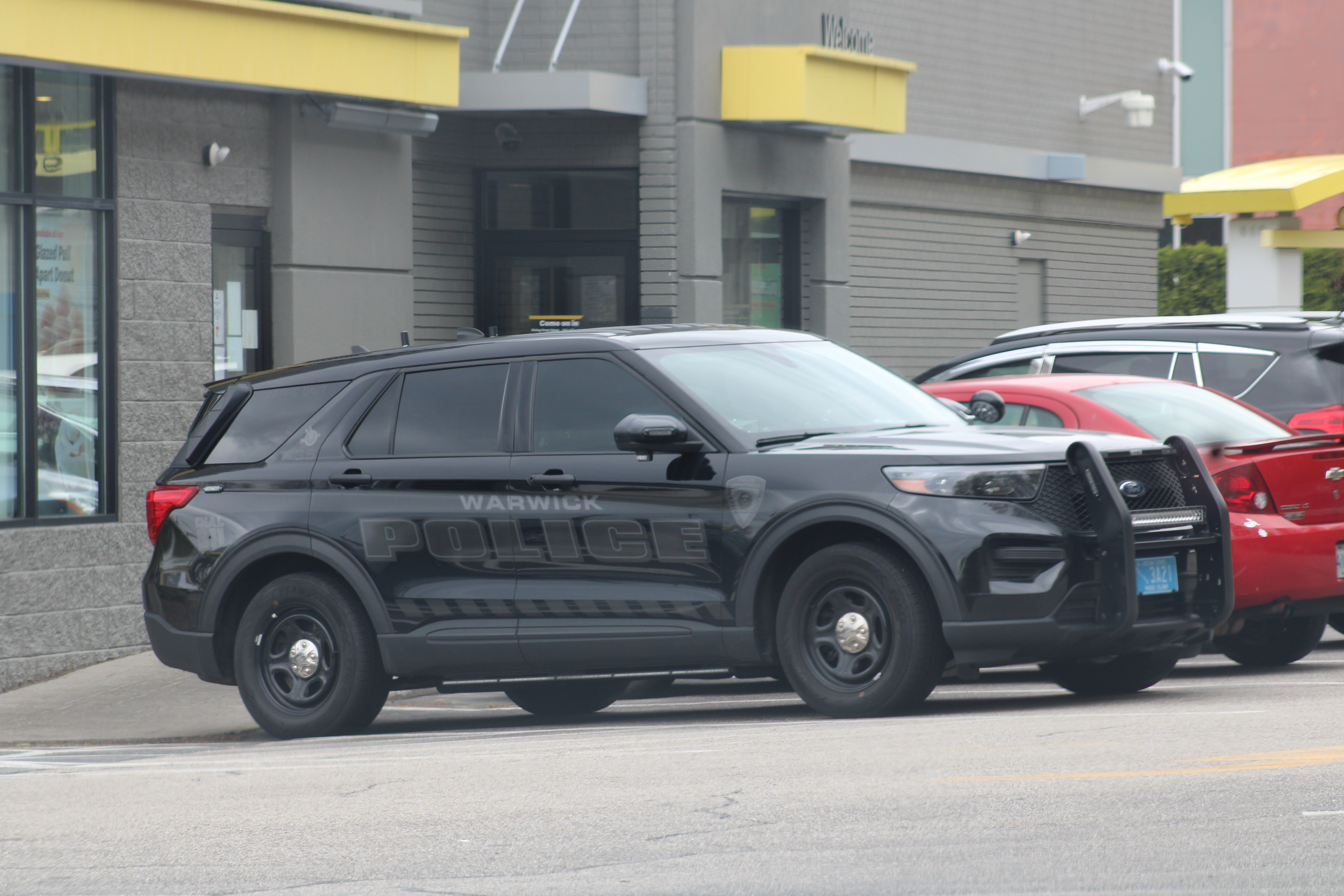 A photo  of Warwick Police
            Cruiser T-35, a 2021 Ford Police Interceptor Utility             taken by @riemergencyvehicles