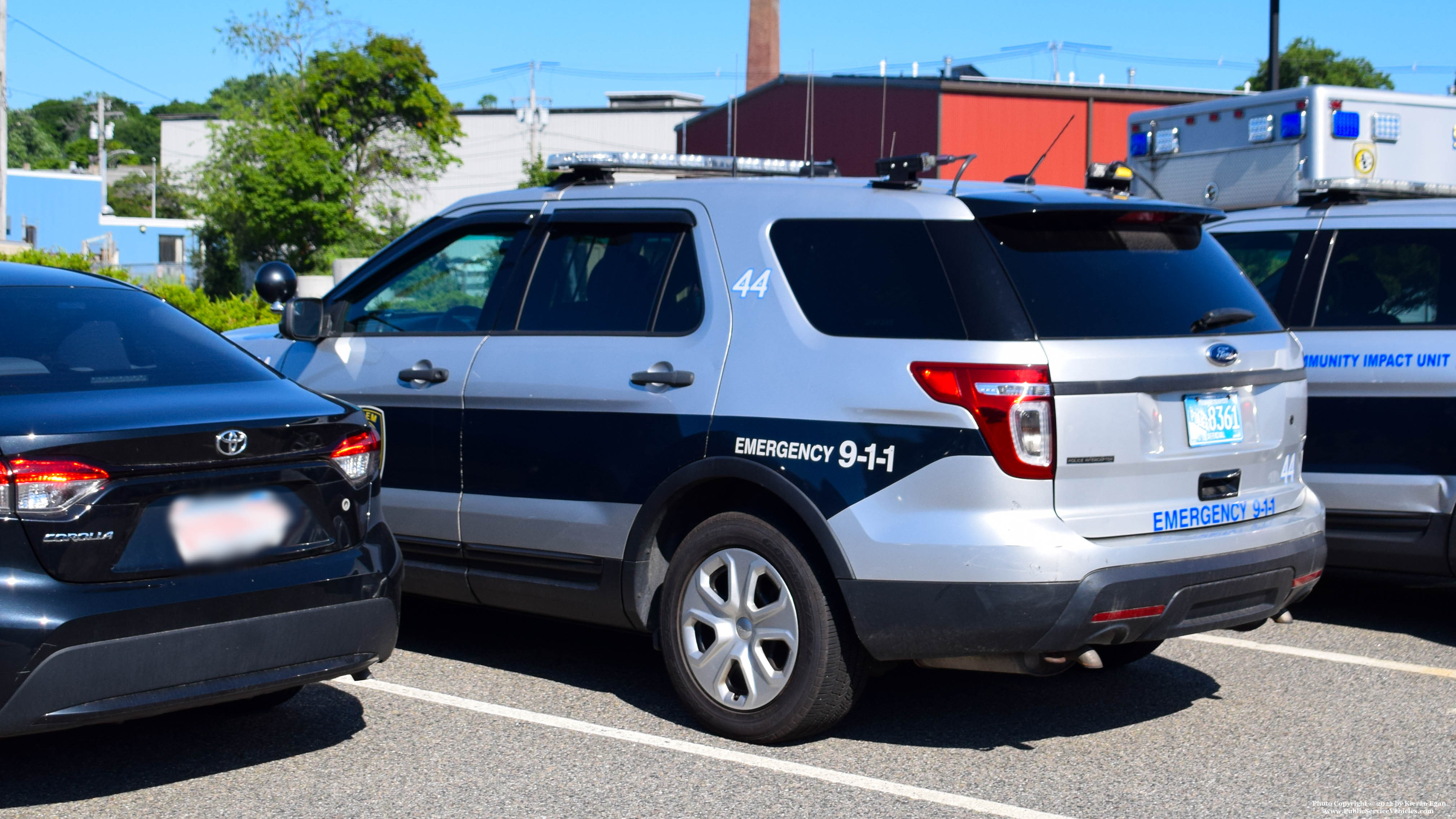 A photo  of Salem Police
            Cruiser 44, a 2015 Ford Police Interceptor Utility             taken by Kieran Egan