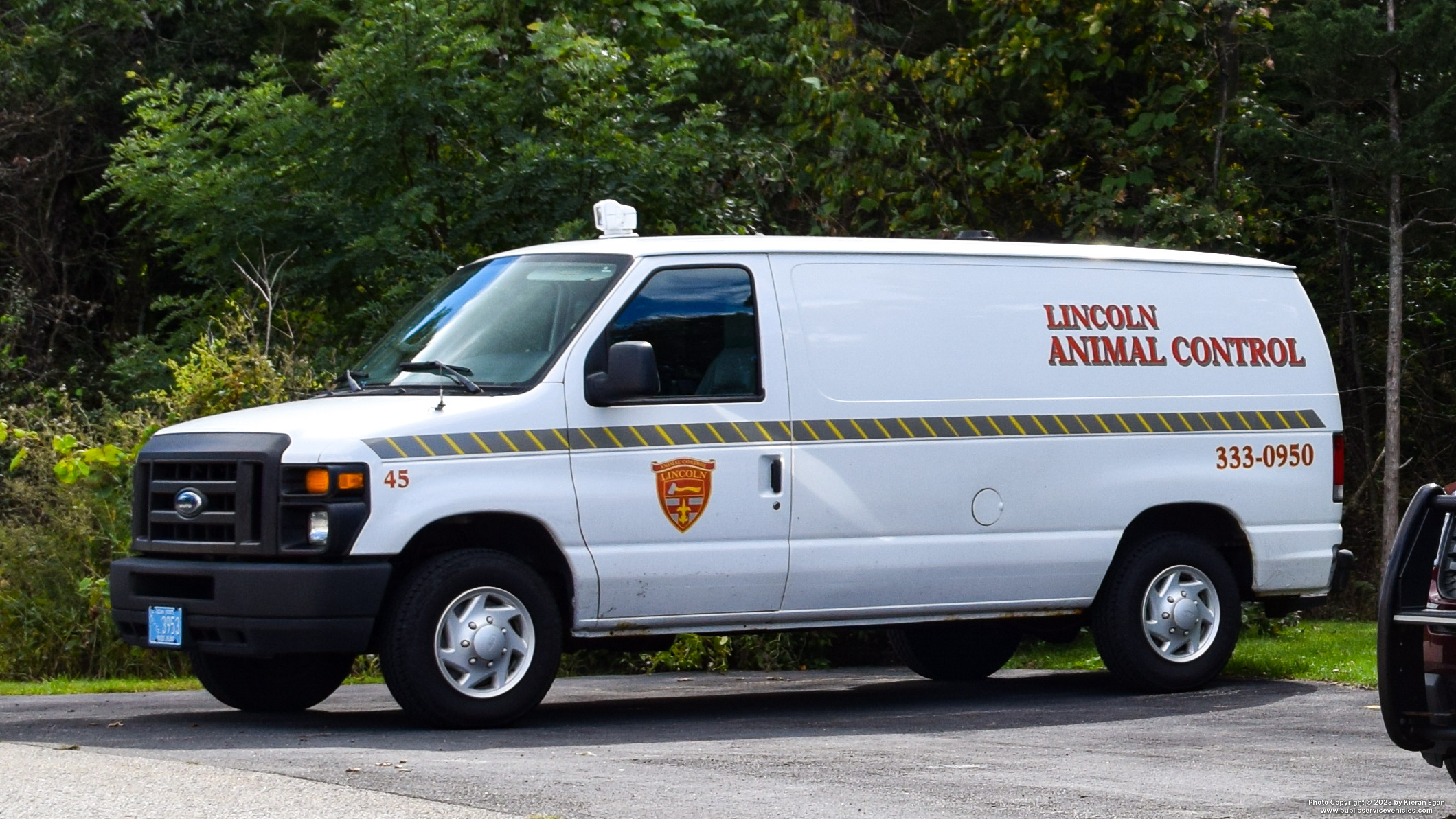 A photo  of Lincoln Police
            Cruiser 545, a 2008-2018 Ford Econoline             taken by Kieran Egan