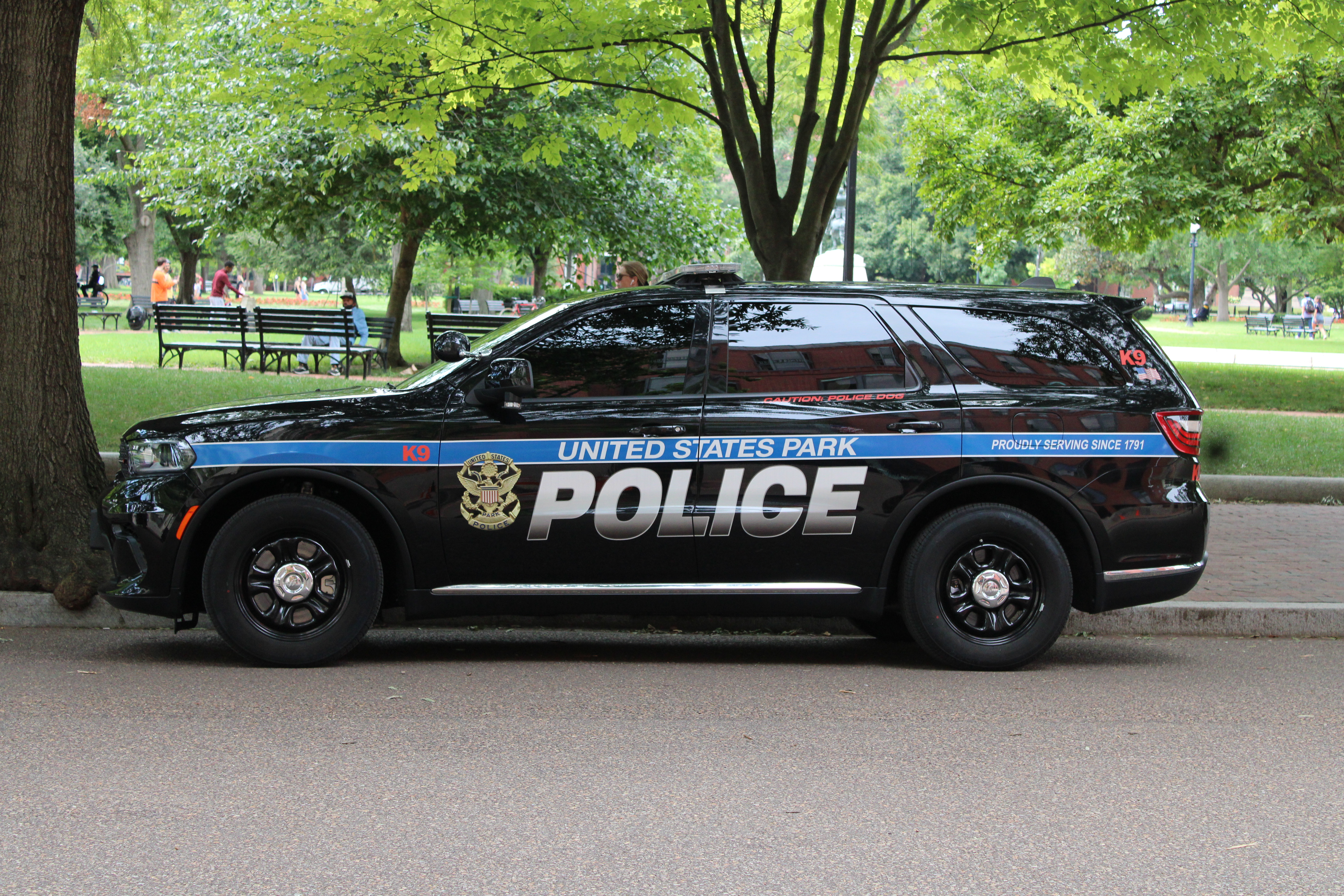 A photo  of United States Park Police
            Cruiser 6219, a 2021-2022 Dodge Durango             taken by @riemergencyvehicles