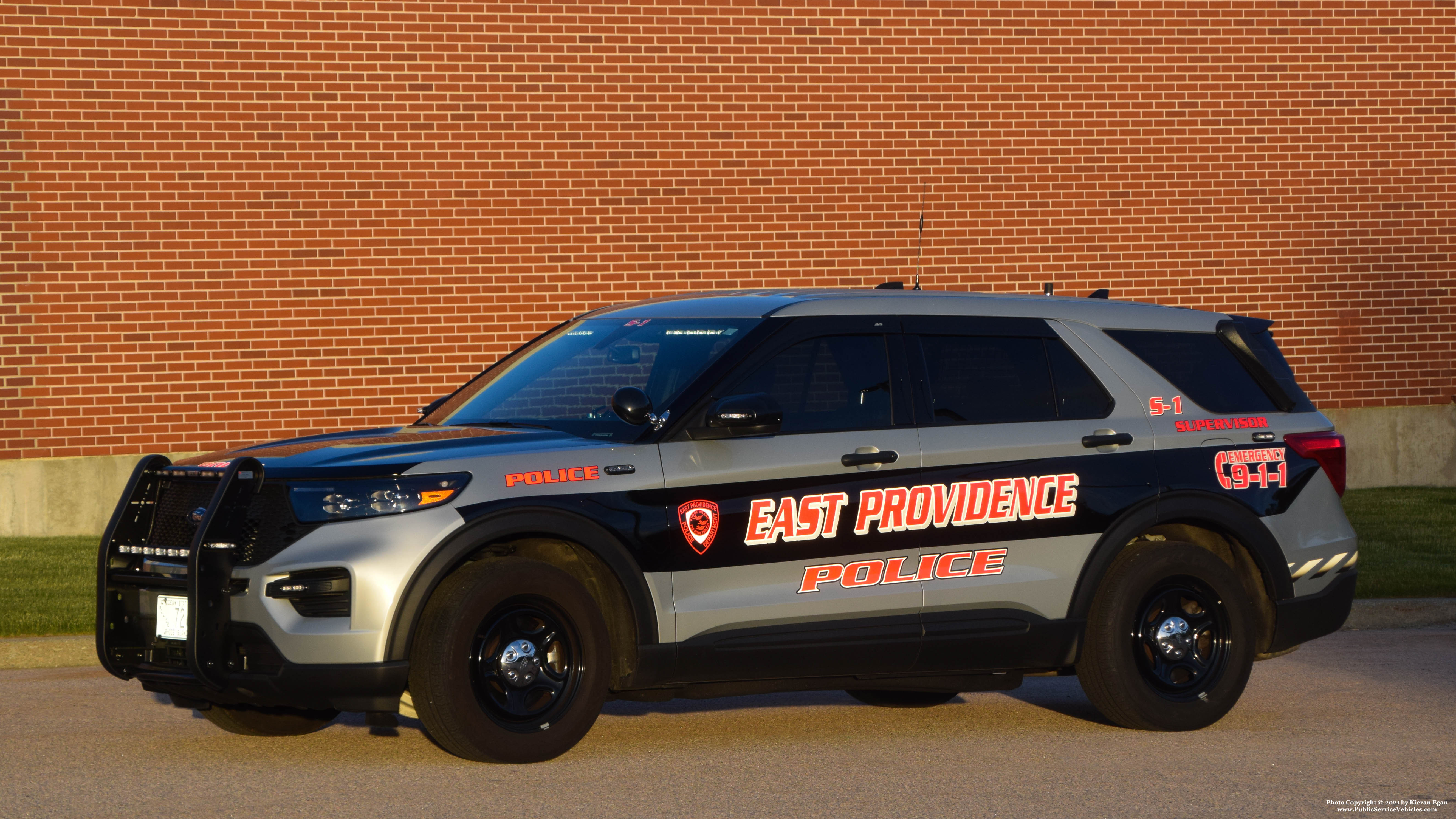 A photo  of East Providence Police
            Supervisor 1, a 2020 Ford Police Interceptor Utility             taken by Kieran Egan