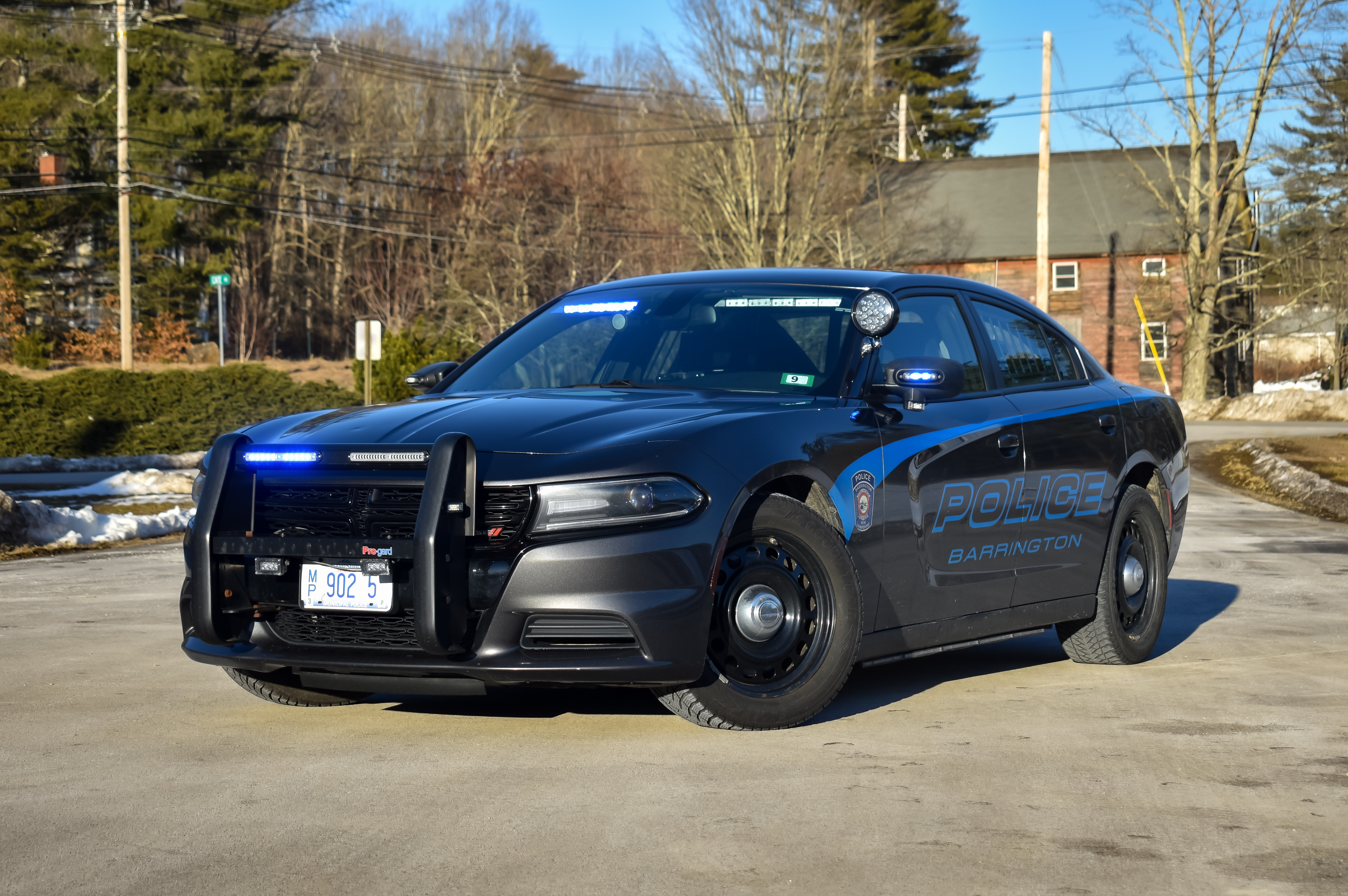 A photo  of Barrington Police
            Car 5, a 2016 Dodge Charger             taken by Luke Tougas