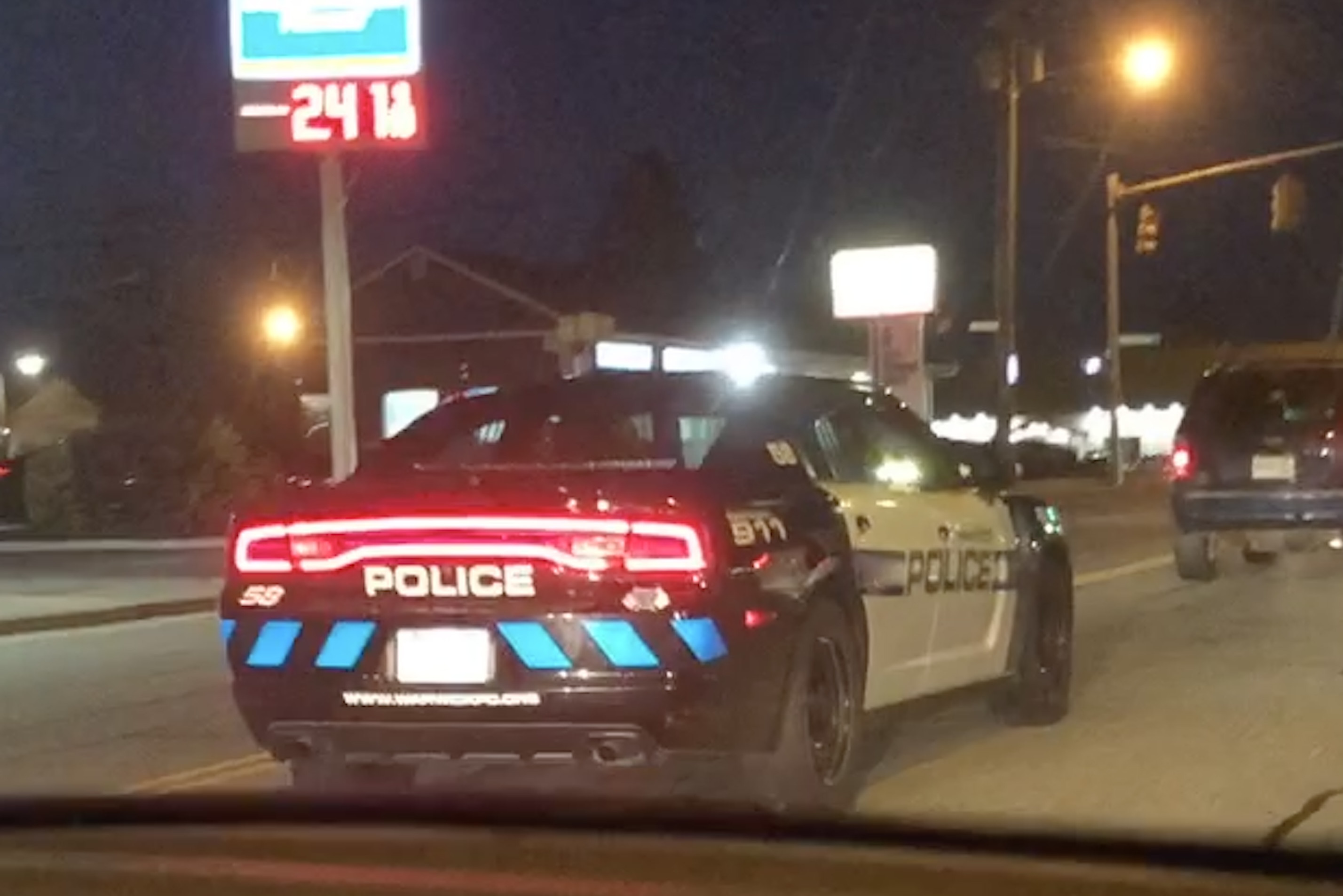 A photo  of Warwick Police
            Cruiser CP-58, a 2014 Dodge Charger             taken by @riemergencyvehicles