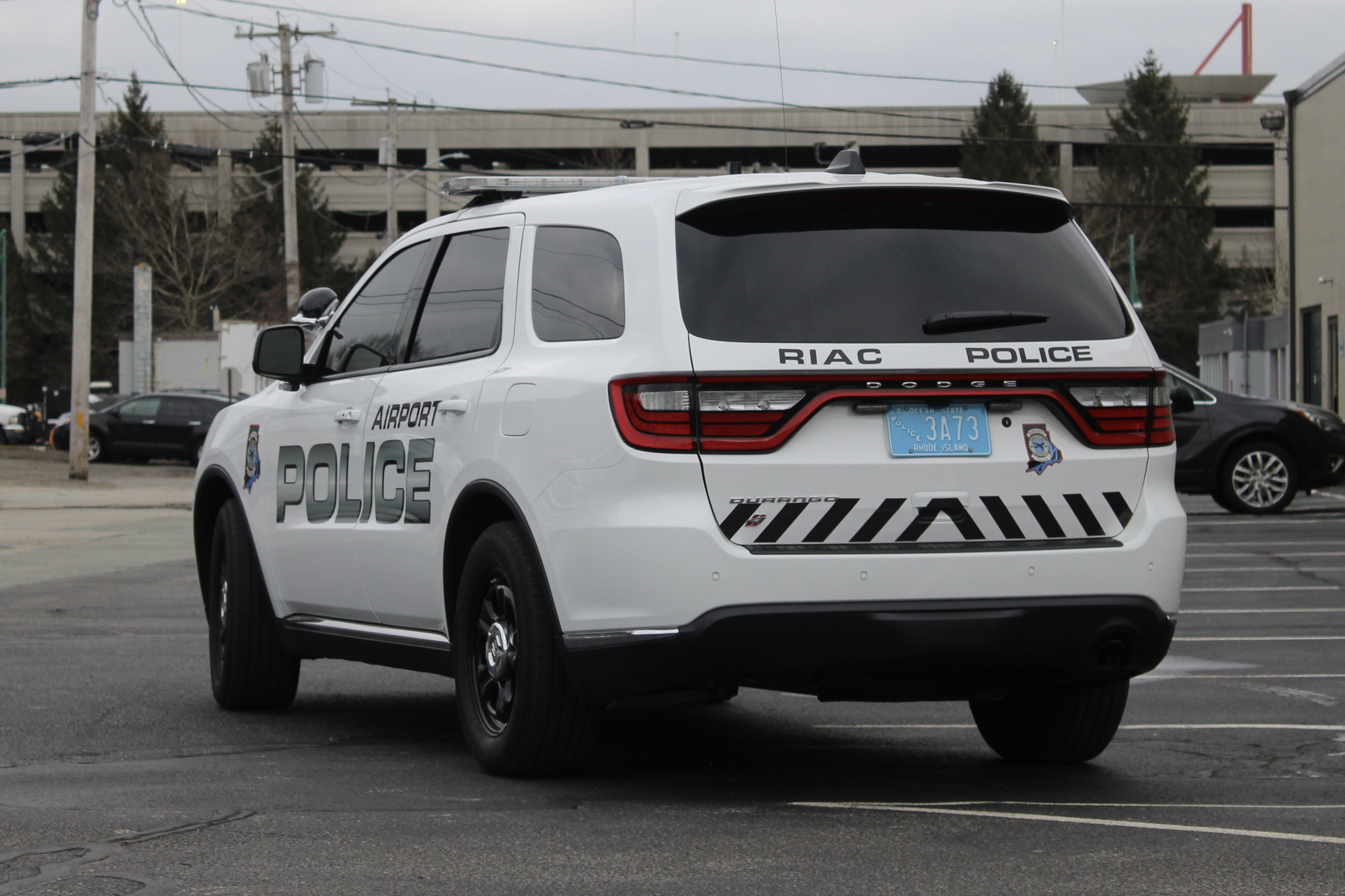 A photo  of Rhode Island Airport Police
            Cruiser 3A73, a 2022 Dodge Durango             taken by @riemergencyvehicles