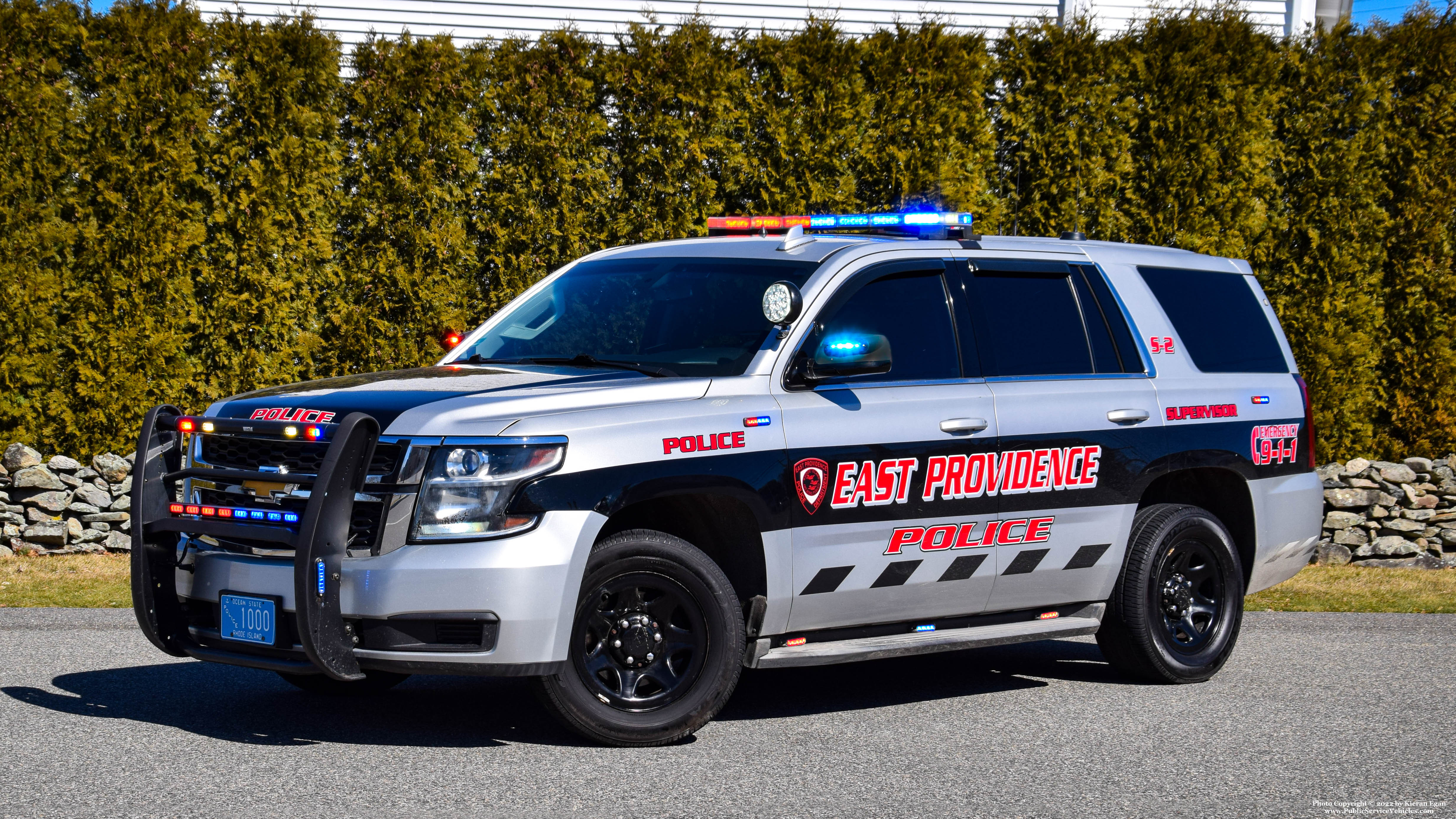 A photo  of East Providence Police
            Supervisor 2, a 2015 Chevrolet Tahoe             taken by Kieran Egan