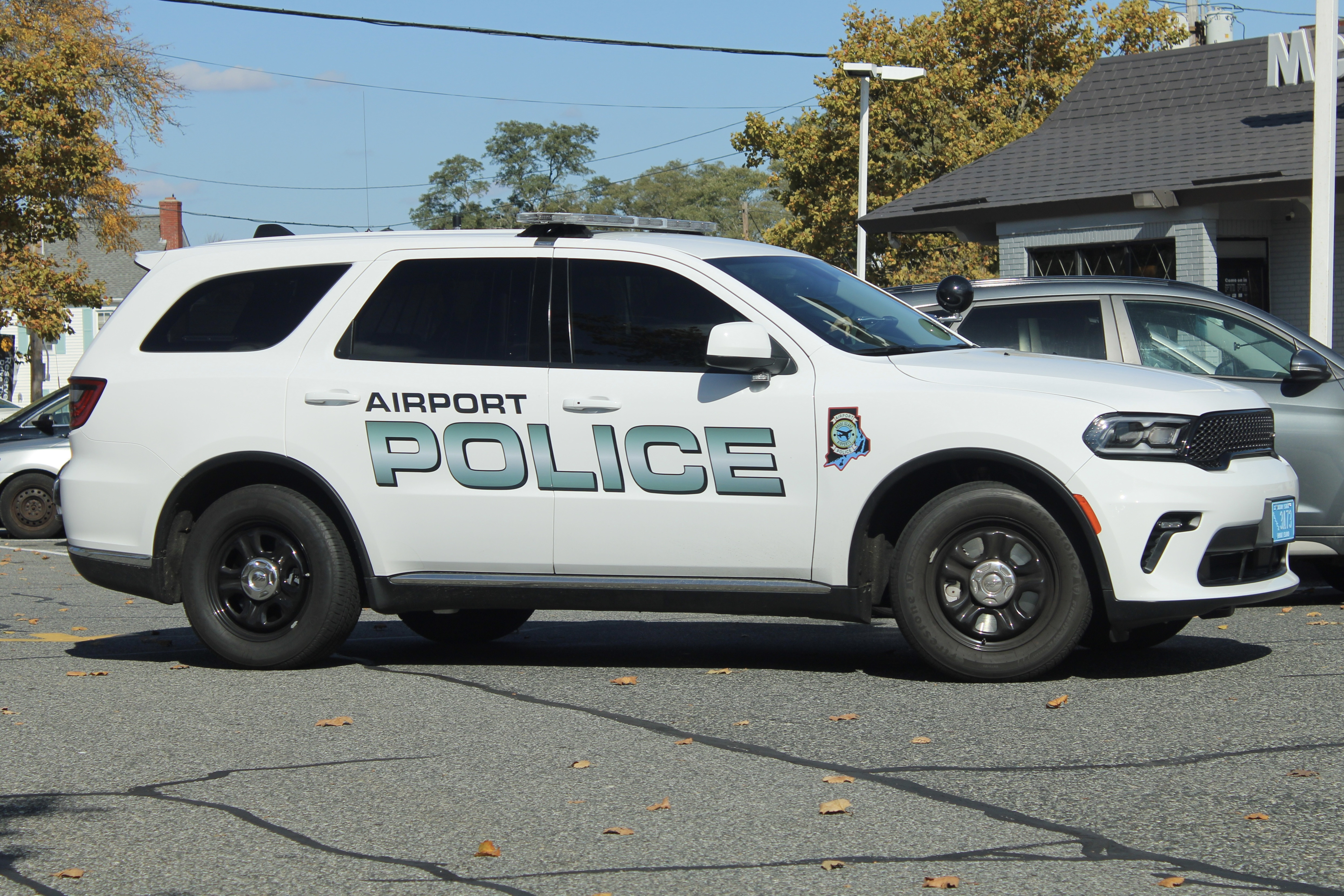 A photo  of Rhode Island Airport Police
            Cruiser 3A73, a 2022 Dodge Durango             taken by @riemergencyvehicles