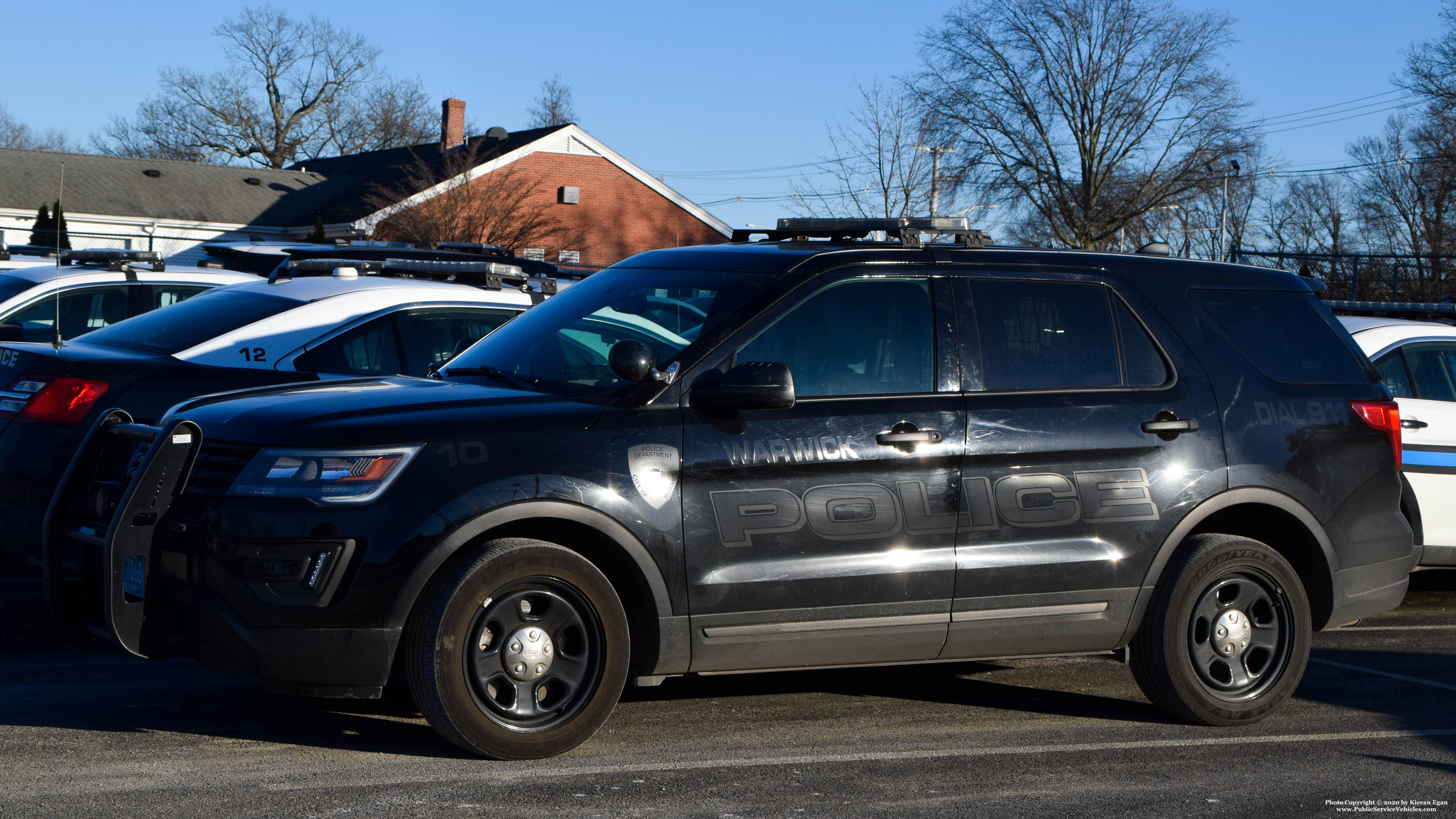 A photo  of Warwick Police
            Cruiser P-10, a 2019 Ford Police Interceptor Utility             taken by Kieran Egan