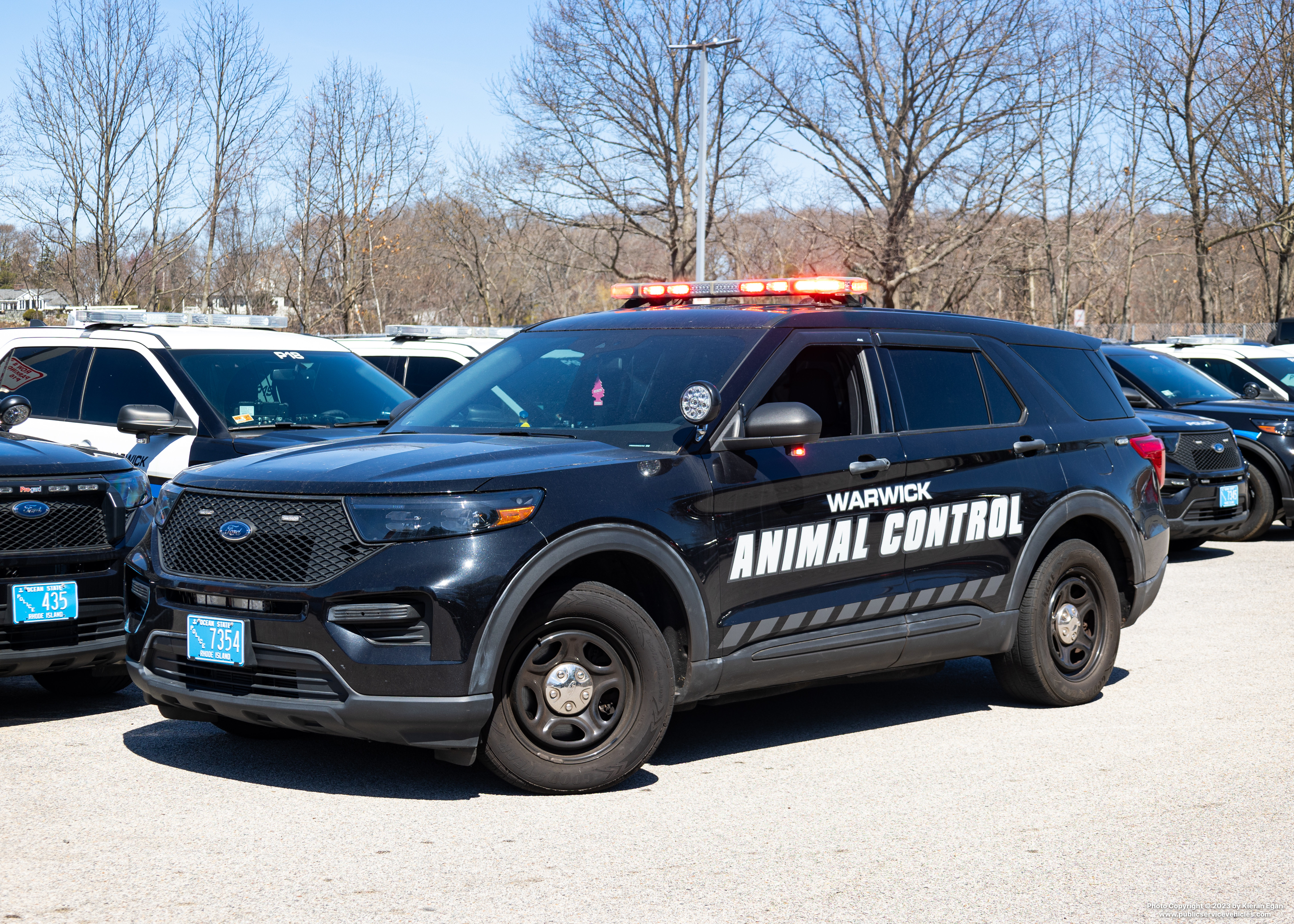 A photo  of Warwick Police
            Animal Control Unit, a 2021 Ford Police Interceptor Utility             taken by Kieran Egan