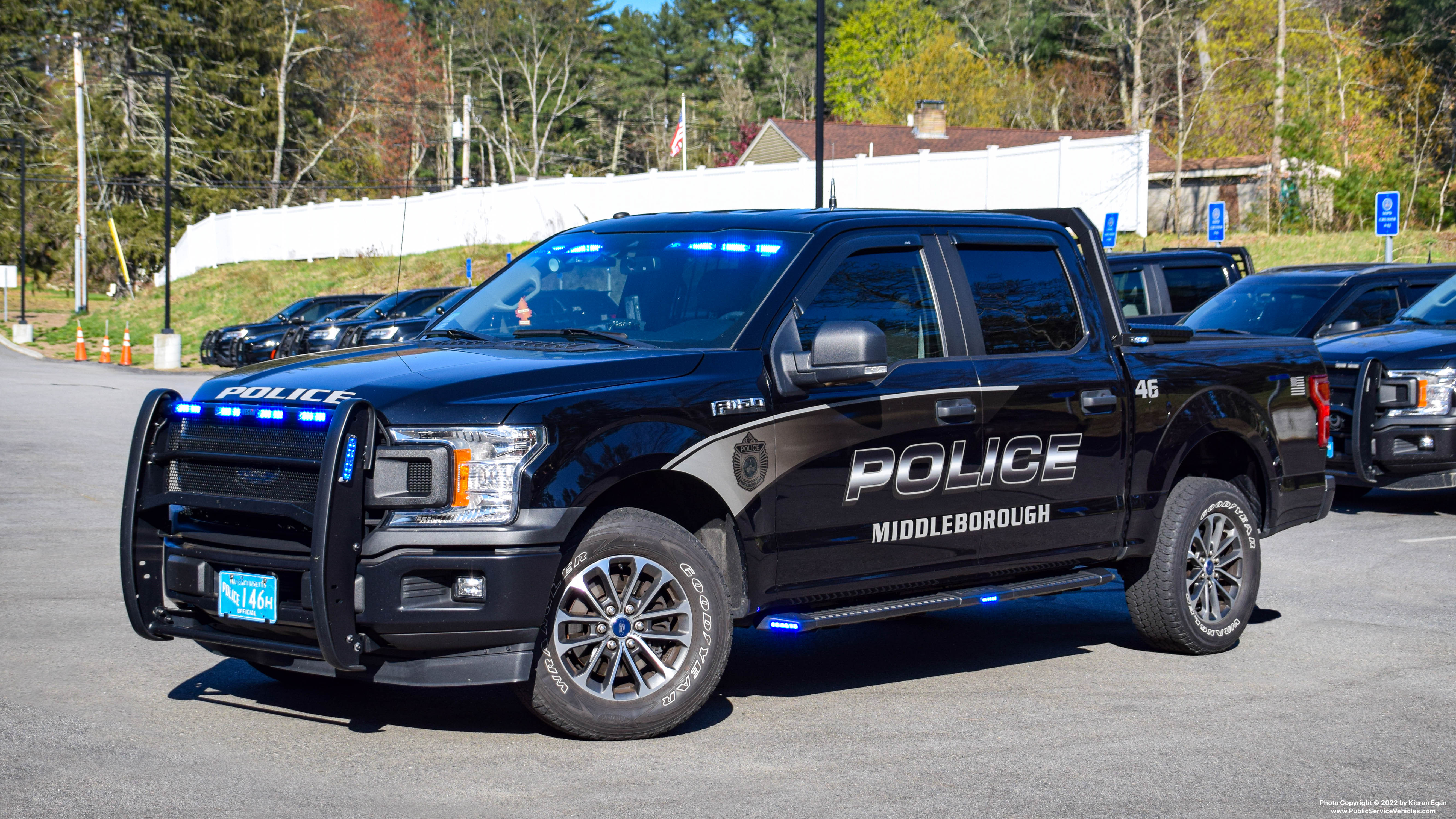 A photo  of Middleborough Police
            Cruiser 46, a 2019 Ford F-150 Police Responder             taken by Kieran Egan