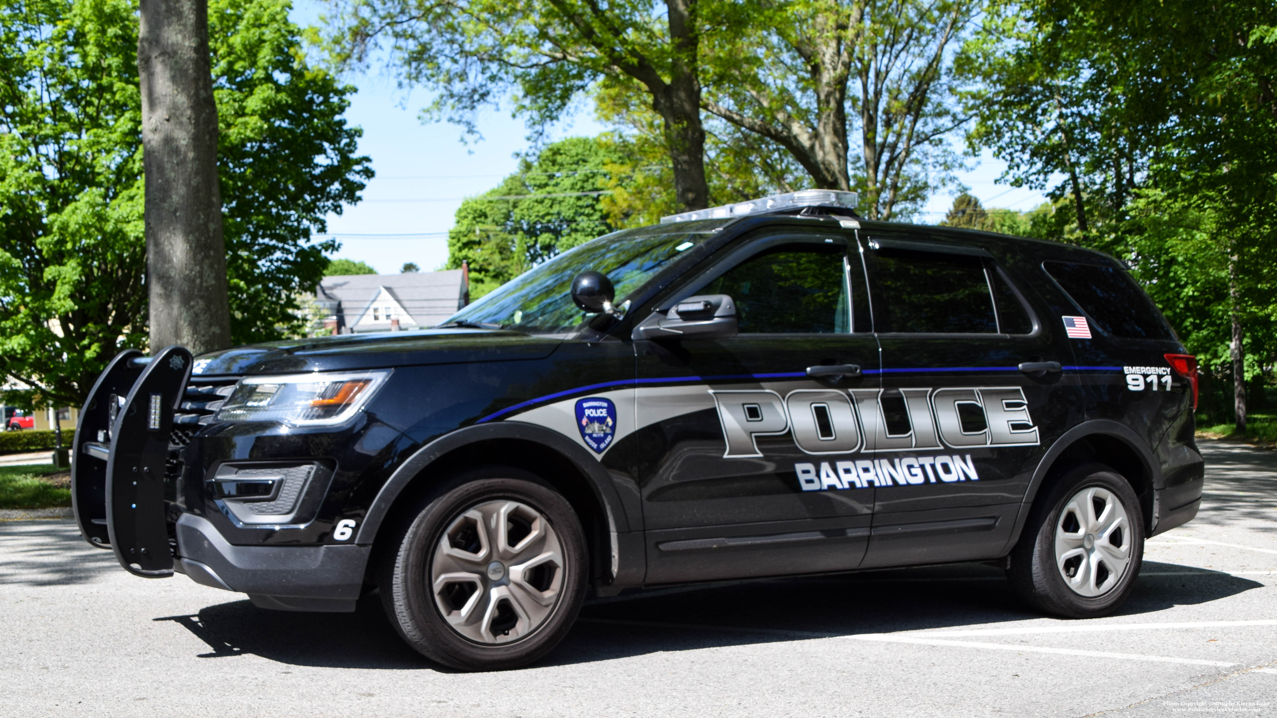 A photo  of Barrington Police
            Car 6, a 2018 Ford Police Interceptor Utility             taken by Kieran Egan