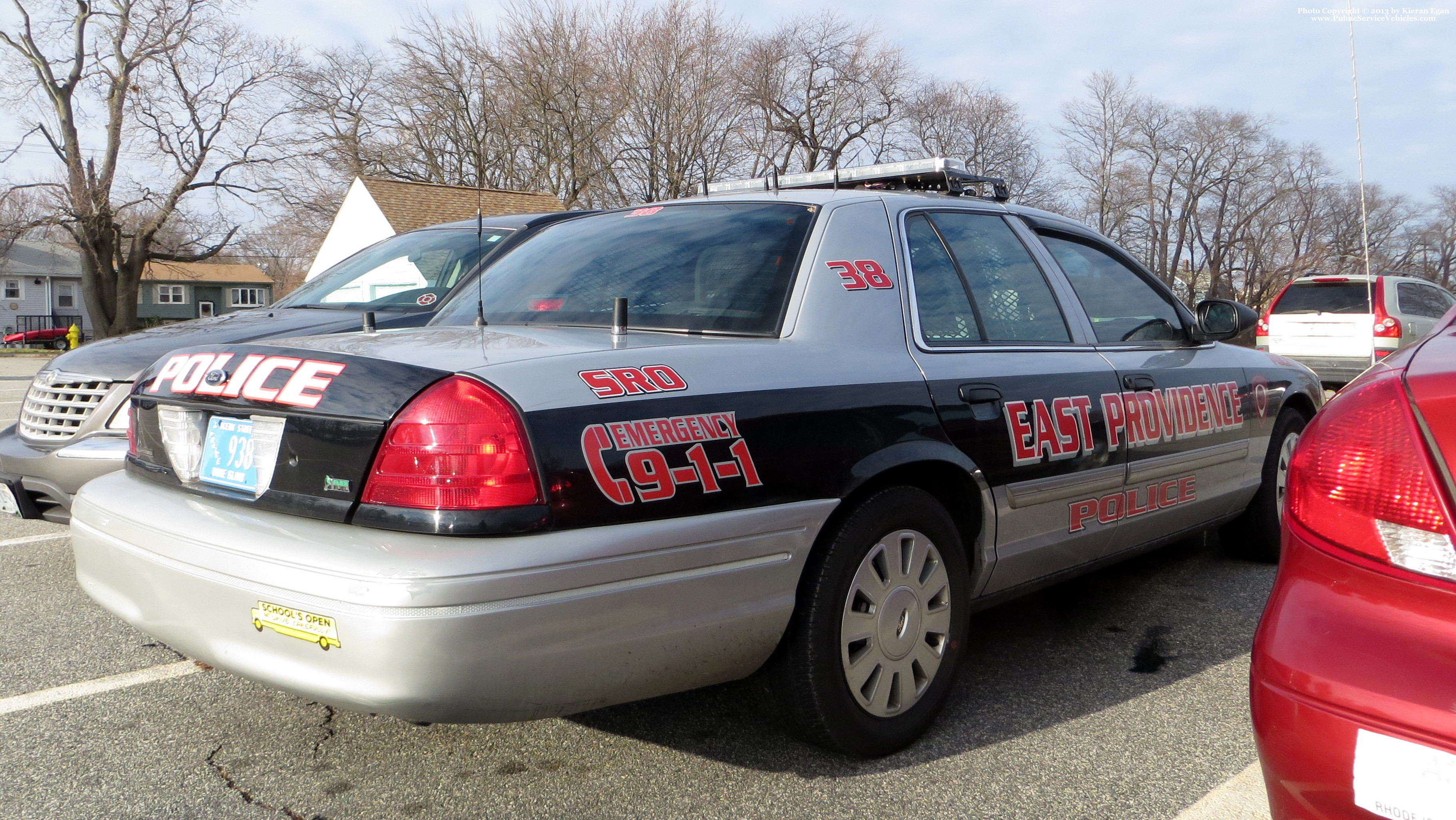 A photo  of East Providence Police
            Car 38, a 2011 Ford Crown Victoria Police Interceptor             taken by Kieran Egan