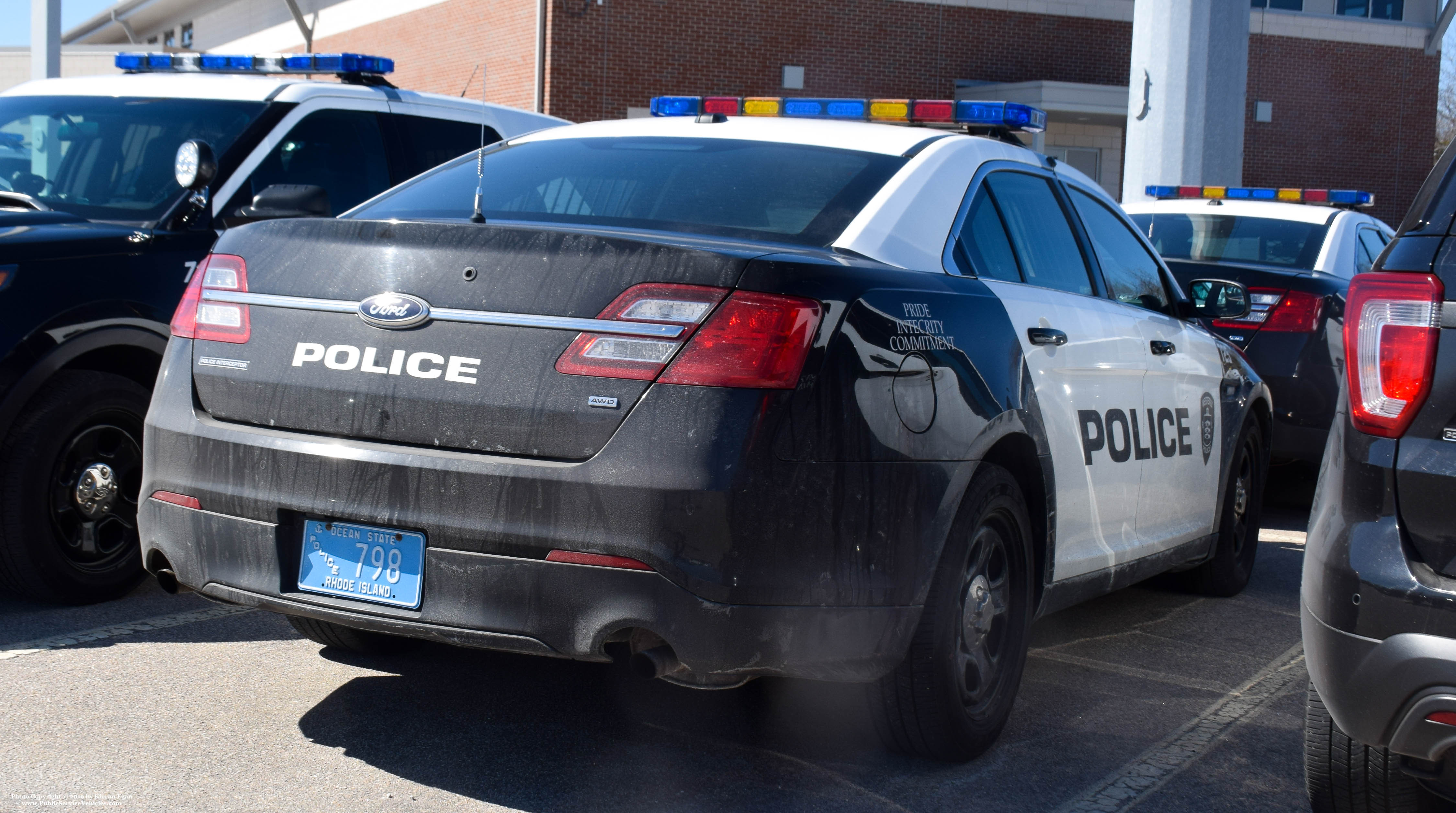 A photo  of Westerly Police
            Cruiser 725, a 2013-2019 Ford Police Interceptor Sedan             taken by Kieran Egan