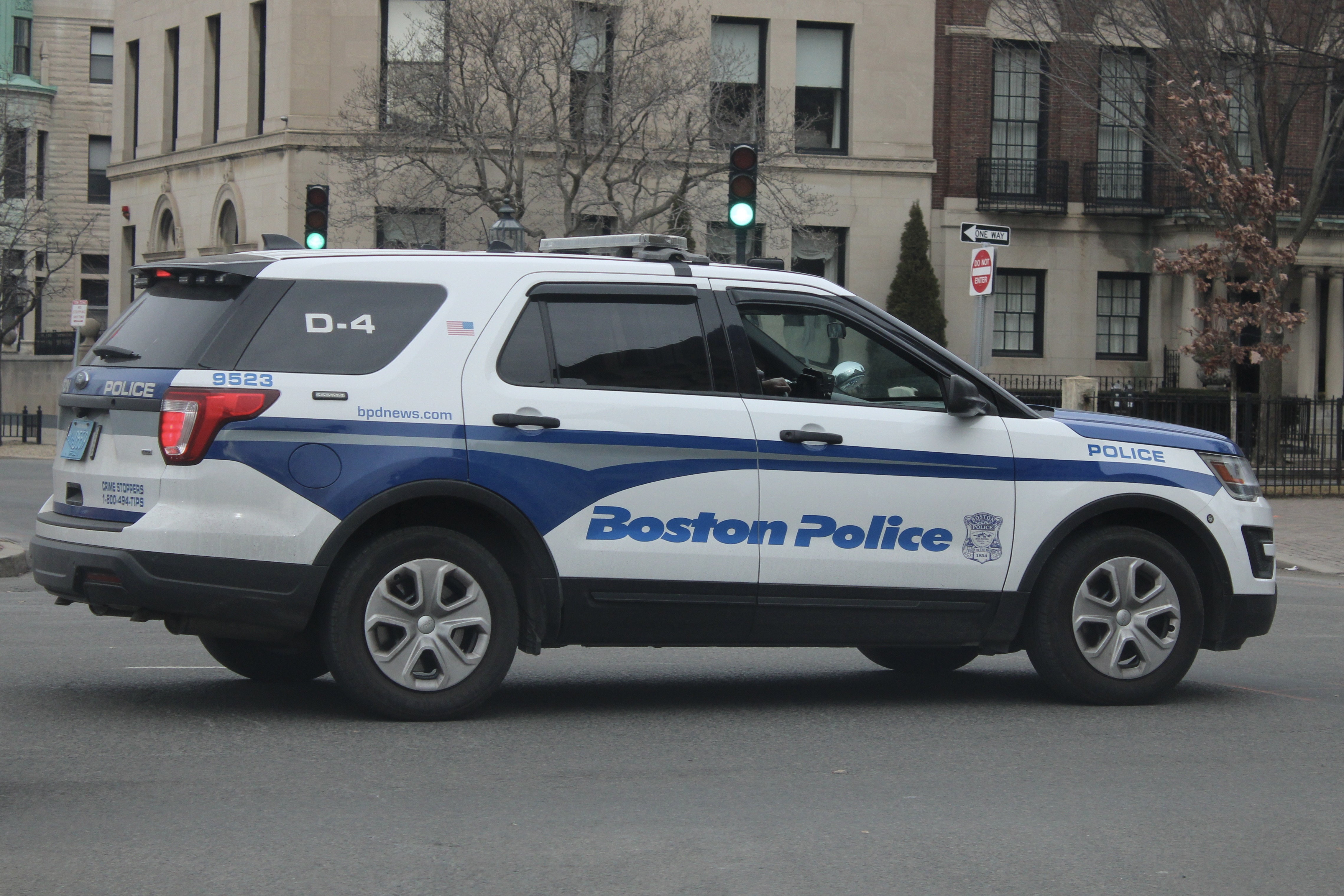 A photo  of Boston Police
            Cruiser 9523, a 2019 Ford Police Interceptor Utility             taken by @riemergencyvehicles