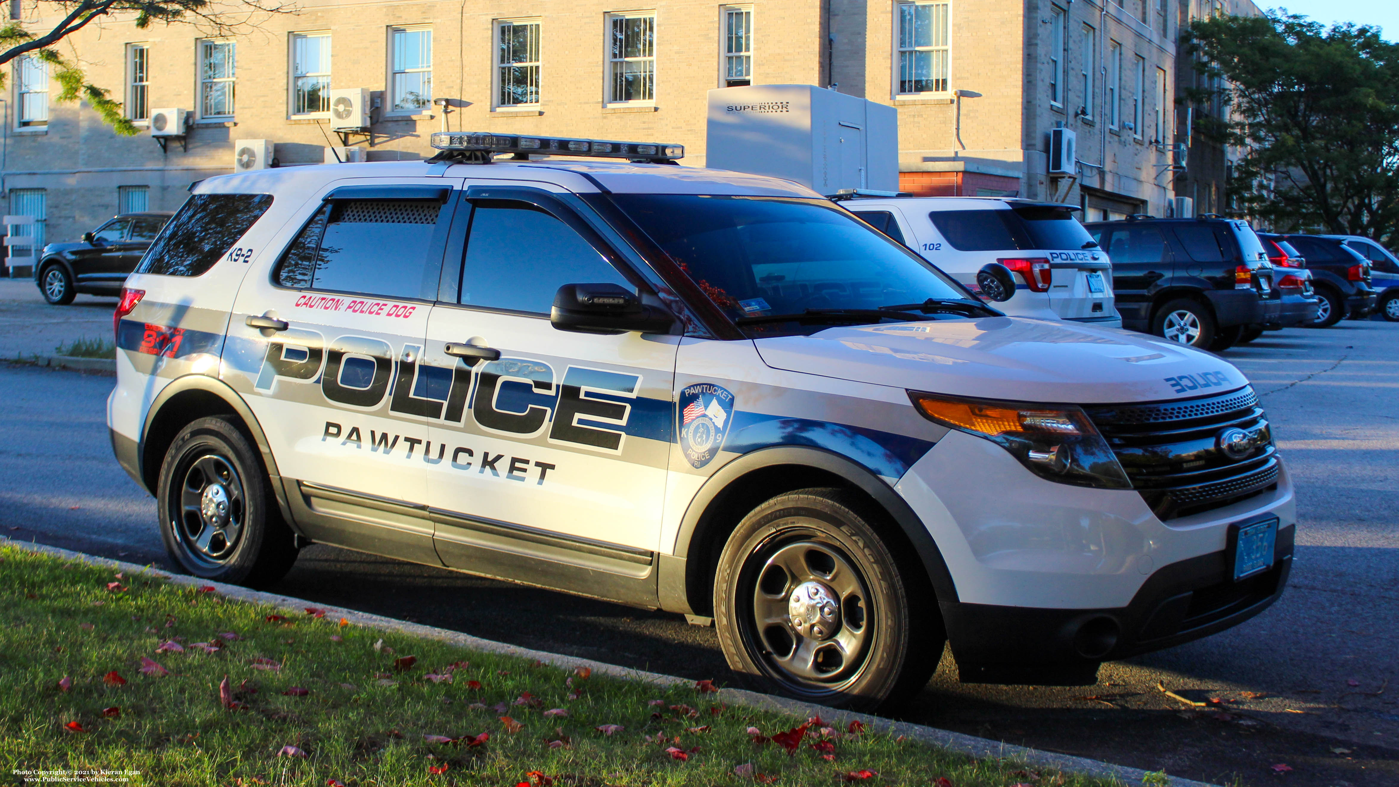 A photo  of Pawtucket Police
            Cruiser K9-2, a 2014 Ford Police Interceptor Utility             taken by Kieran Egan