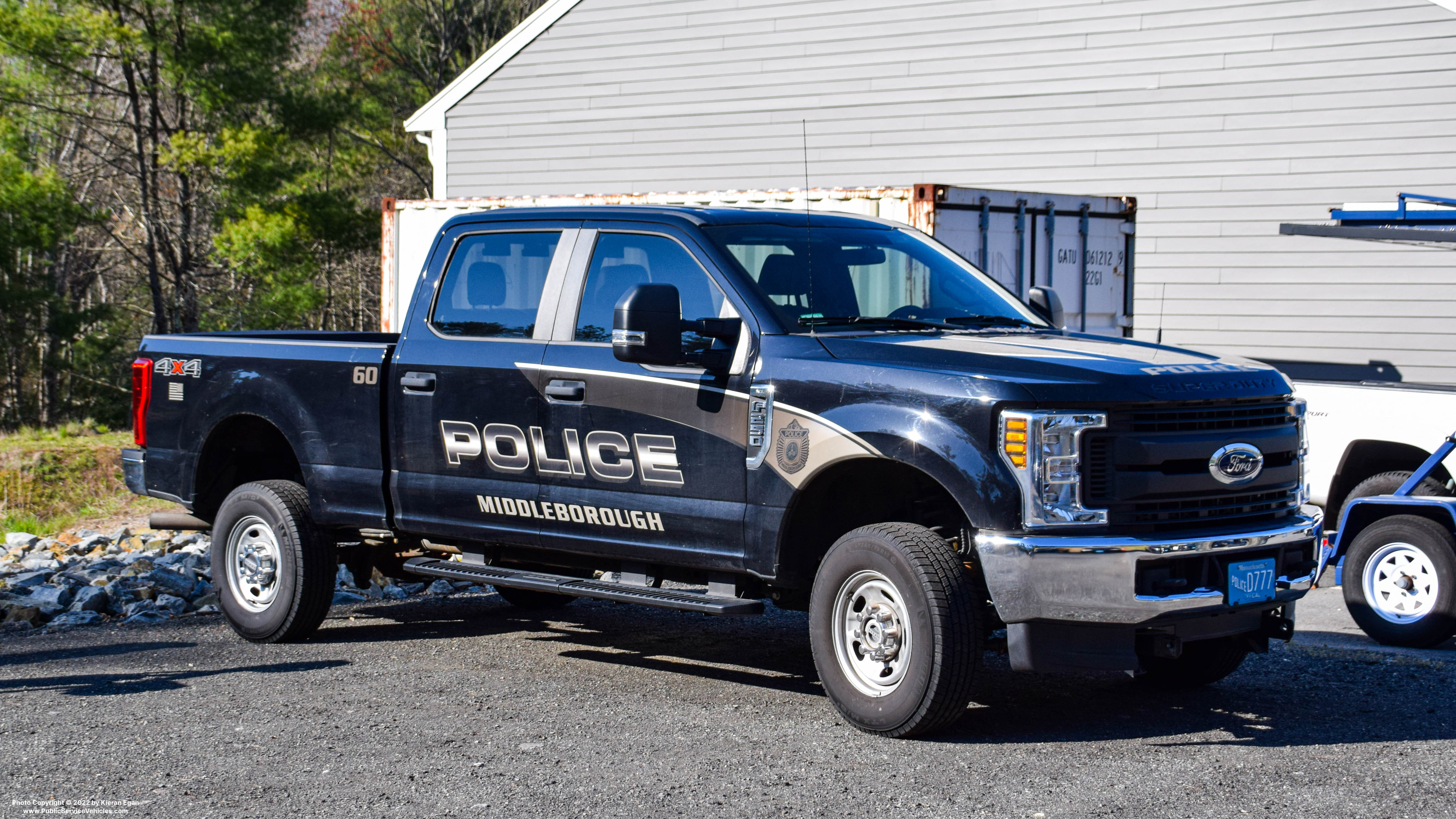 A photo  of Middleborough Police
            Cruiser 60, a 2019 Ford F-250 Crew Cab             taken by Kieran Egan