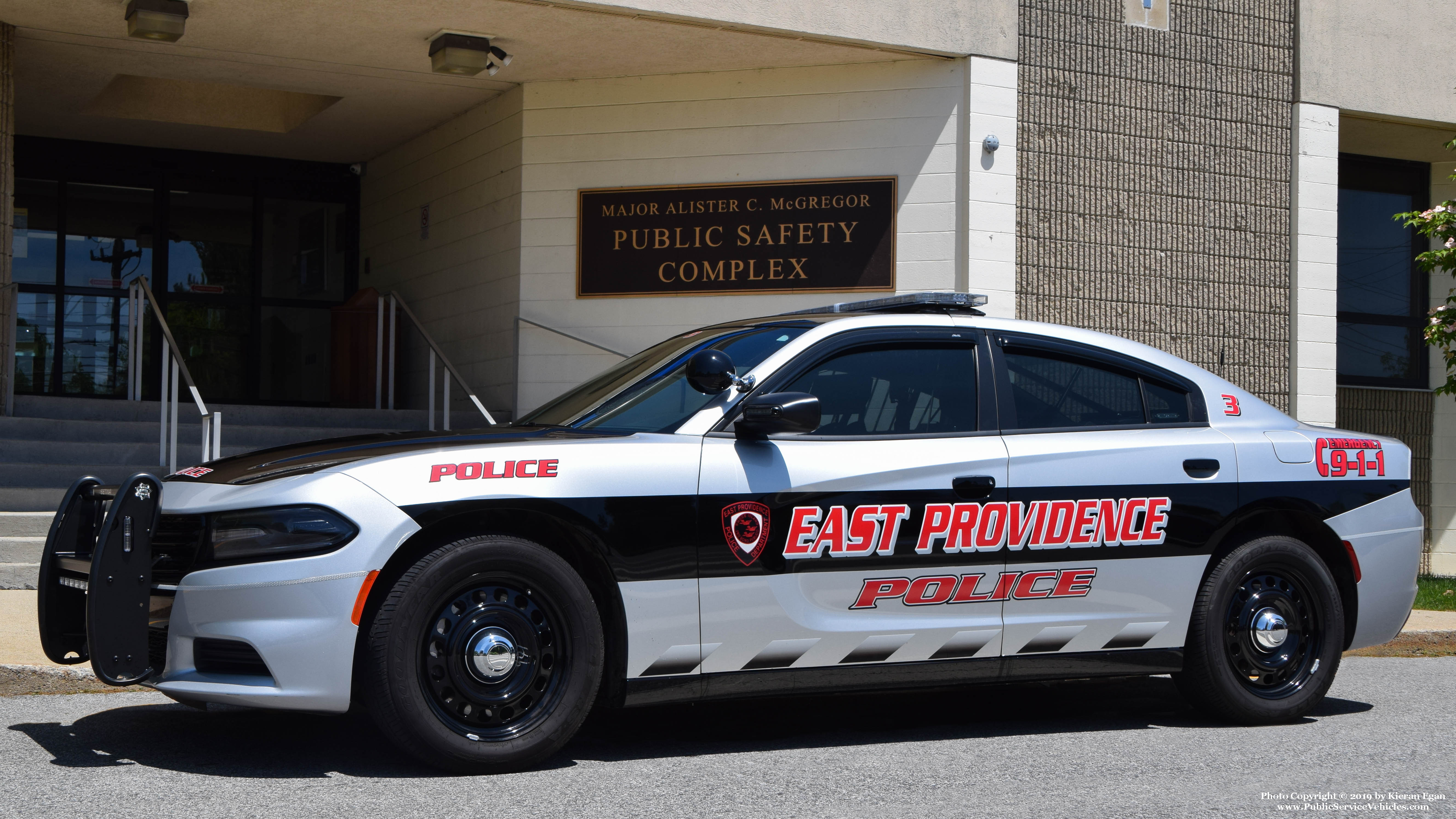 A photo  of East Providence Police
            Car 3, a 2019 Dodge Charger             taken by Kieran Egan