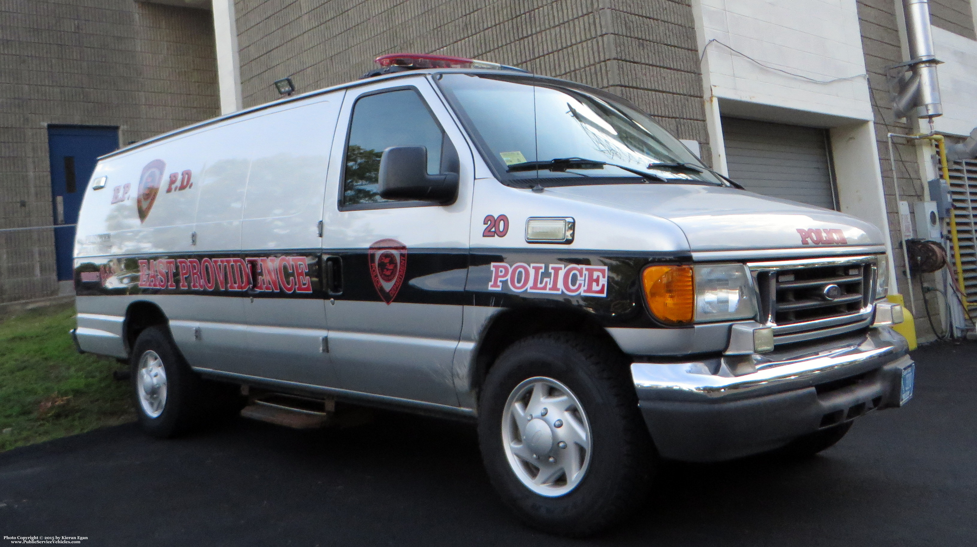 A photo  of East Providence Police
            Car 20, a 2006 Ford E-Series             taken by Kieran Egan