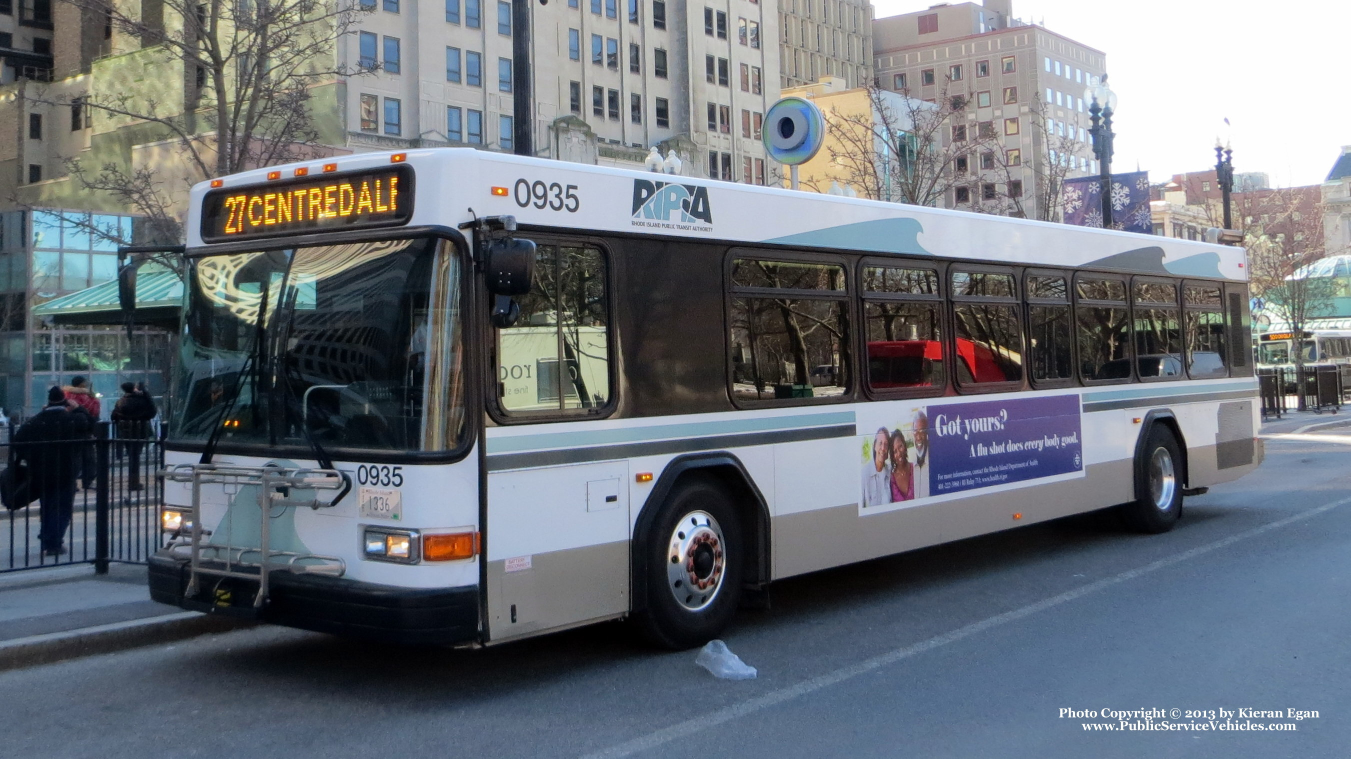 A photo  of Rhode Island Public Transit Authority
            Bus 0935, a 2009 Gillig Low Floor             taken by Kieran Egan