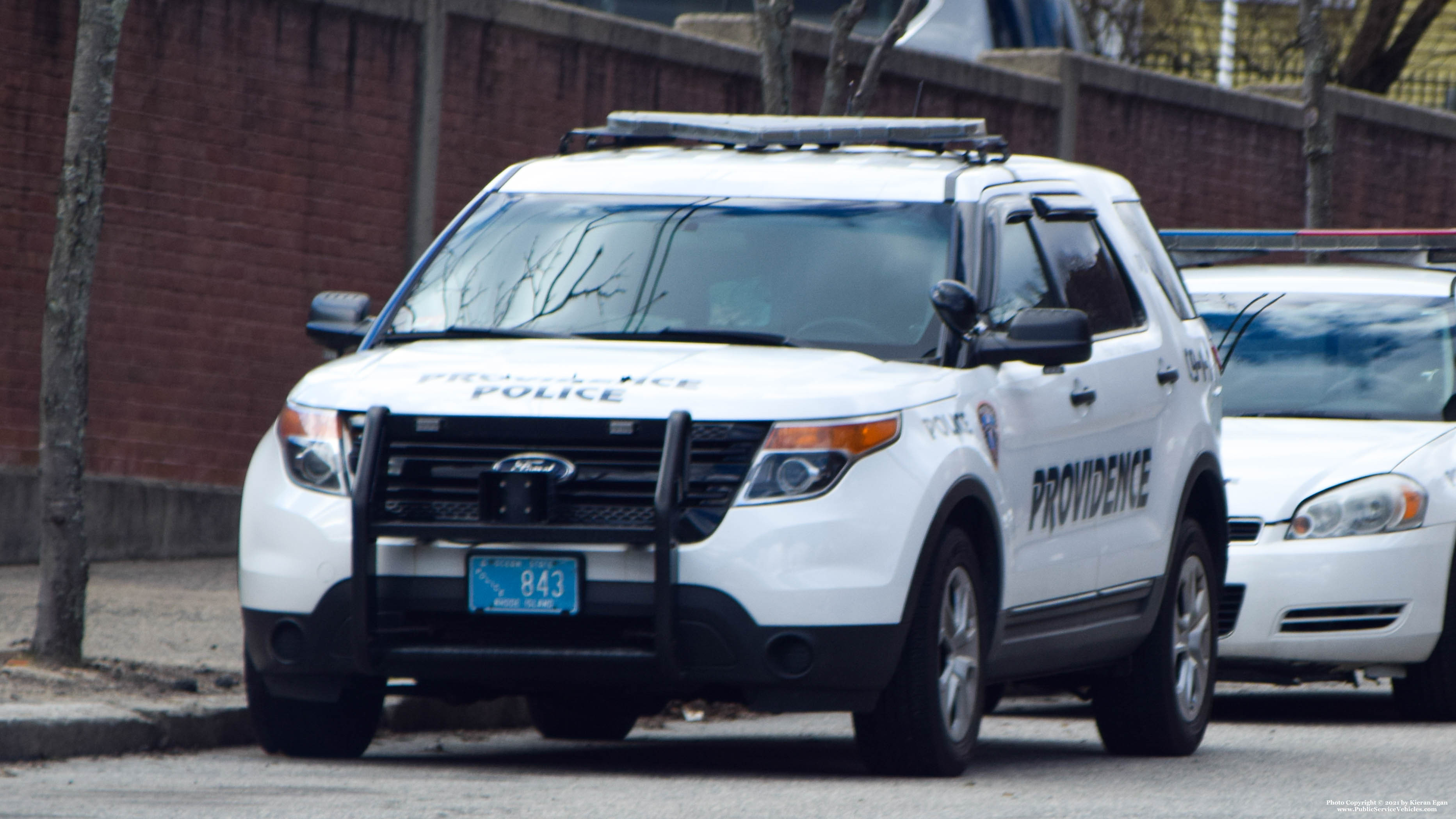 A photo  of Providence Police
            Cruiser 843, a 2015 Ford Police Interceptor Utility             taken by Kieran Egan