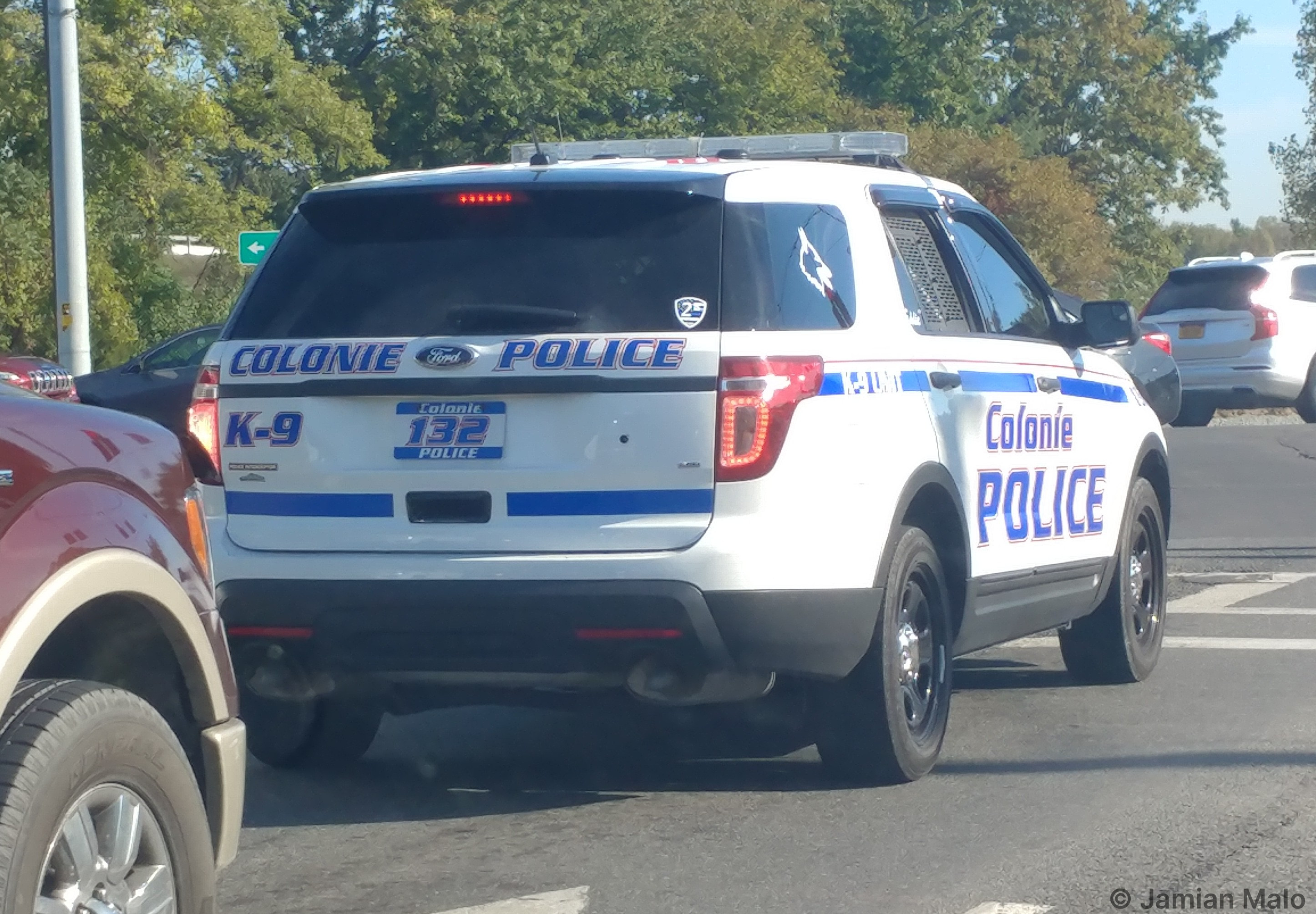 A photo  of Colonie Police
            Cruiser 132, a 2013-2015 Ford Police Interceptor Utility             taken by Jamian Malo