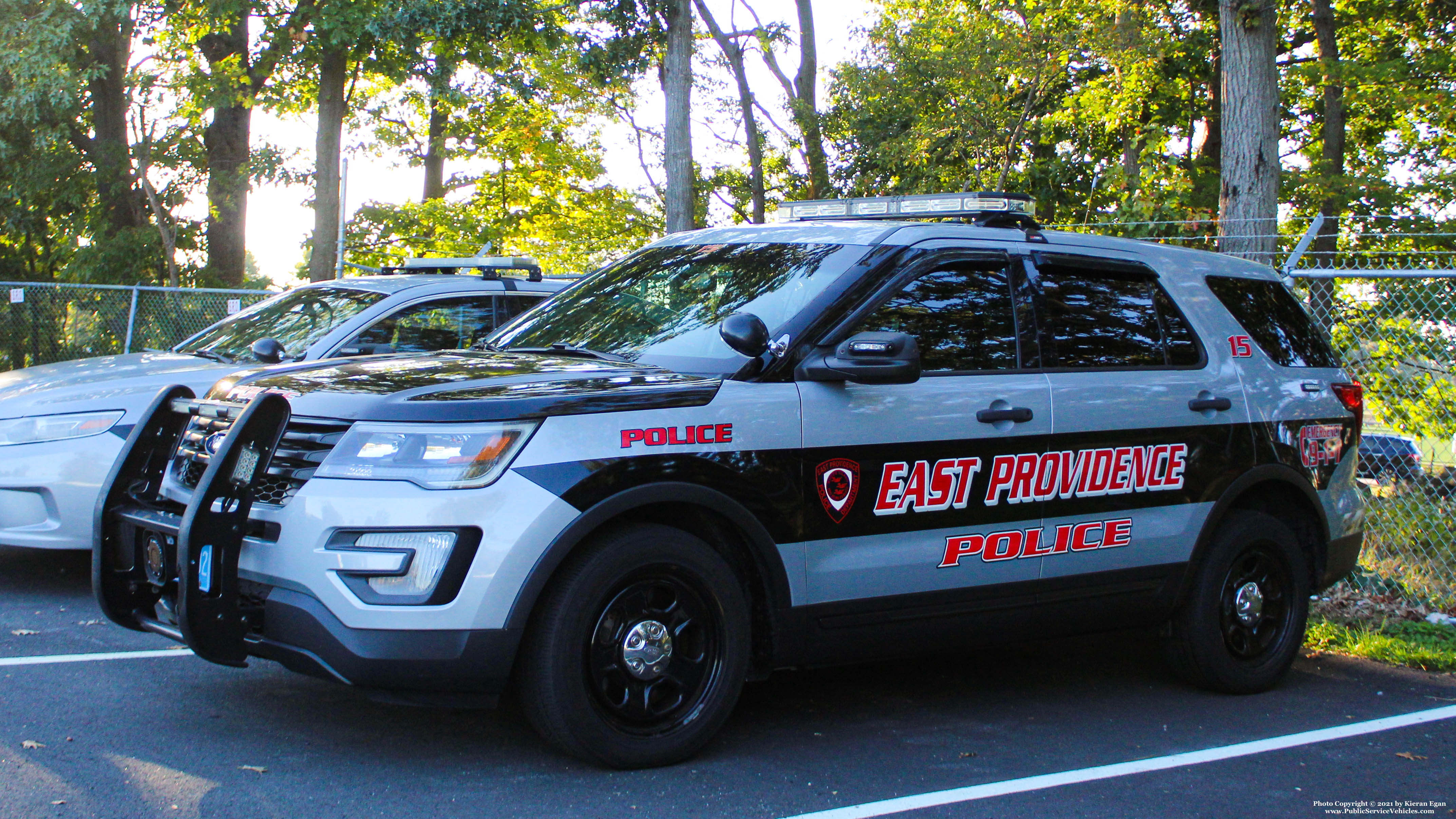 A photo  of East Providence Police
            Car 15, a 2017 Ford Police Interceptor Utility             taken by Kieran Egan