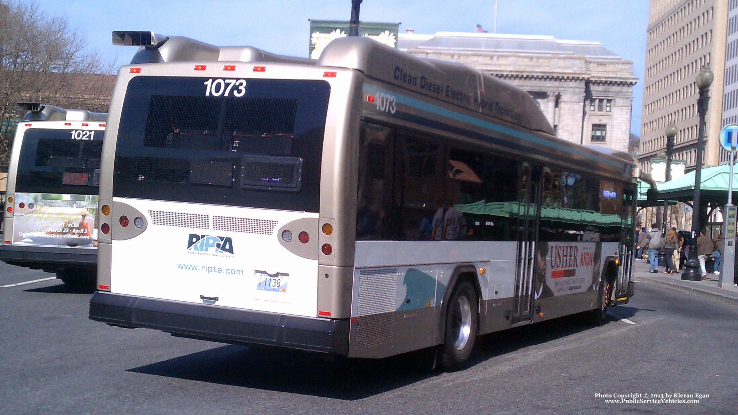 A photo  of Rhode Island Public Transit Authority
            Bus 0473, a 2004 Orion V 05.501             taken by Kieran Egan