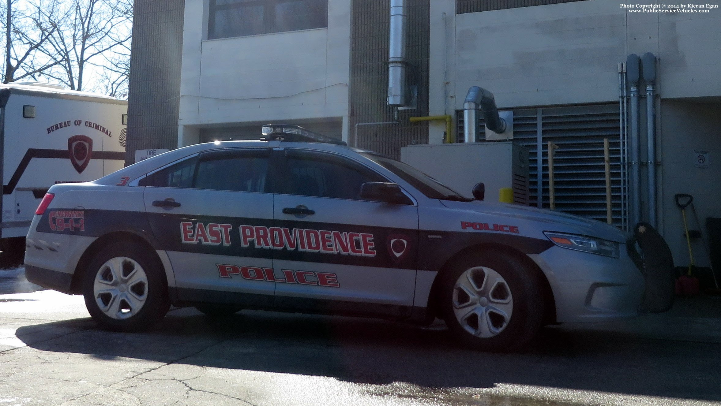 A photo  of East Providence Police
            Car 3, a 2013 Ford Police Interceptor Sedan             taken by Kieran Egan