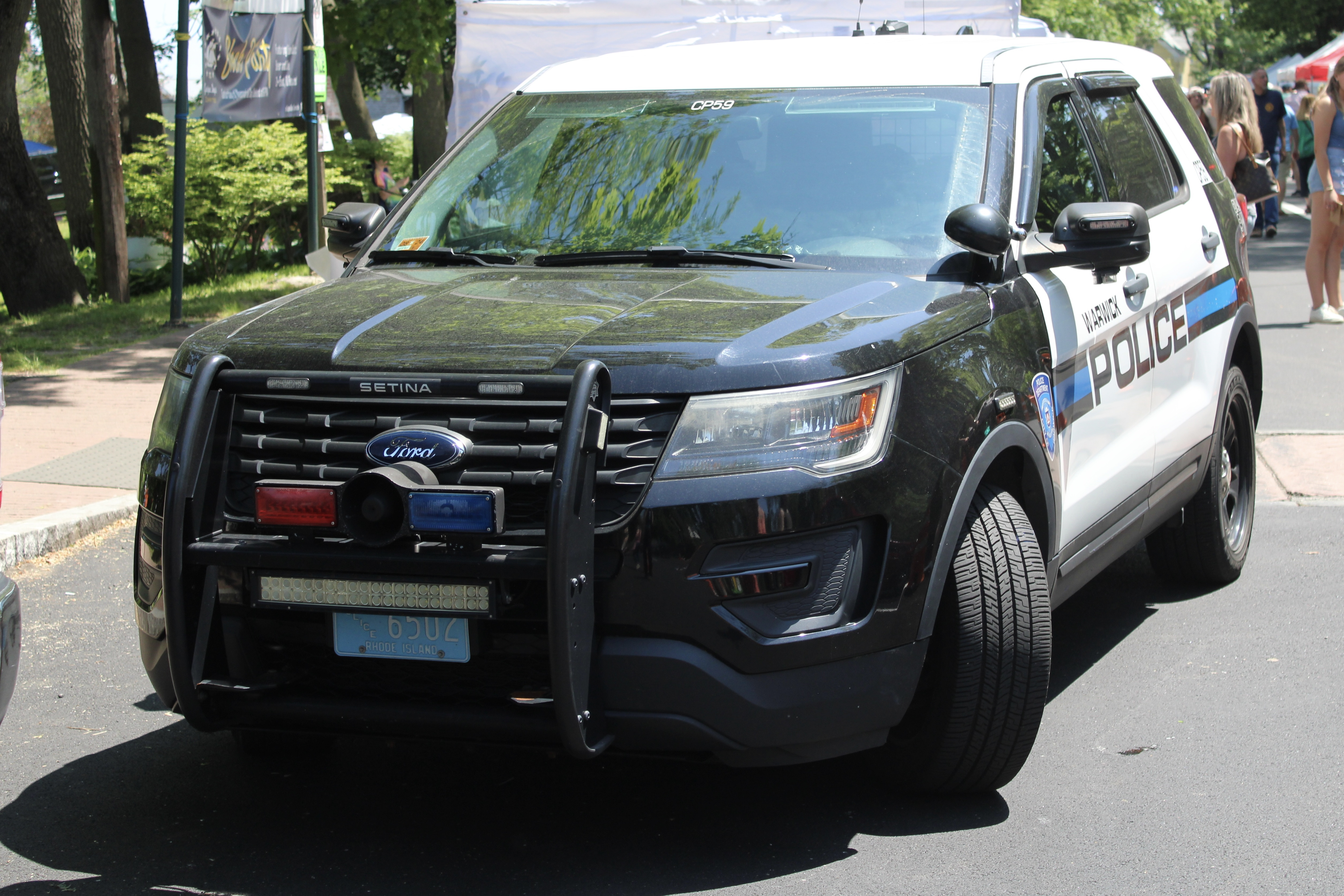 A photo  of Warwick Police
            Cruiser CP-59, a 2017 Ford Police Interceptor Utility             taken by @riemergencyvehicles