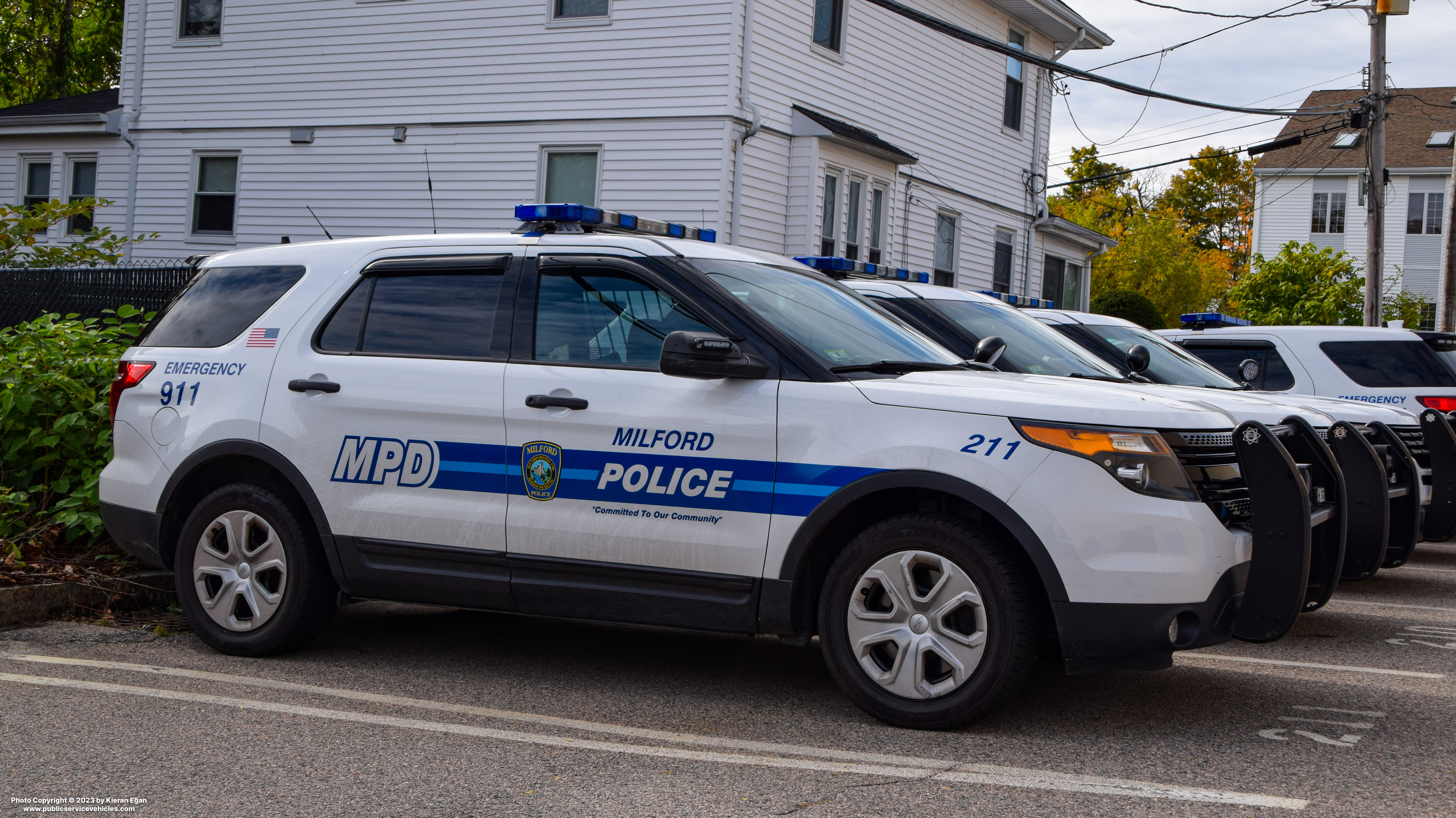 A photo  of Milford Police
            Cruiser 211, a 2013 Ford Police Interceptor Utility             taken by Kieran Egan