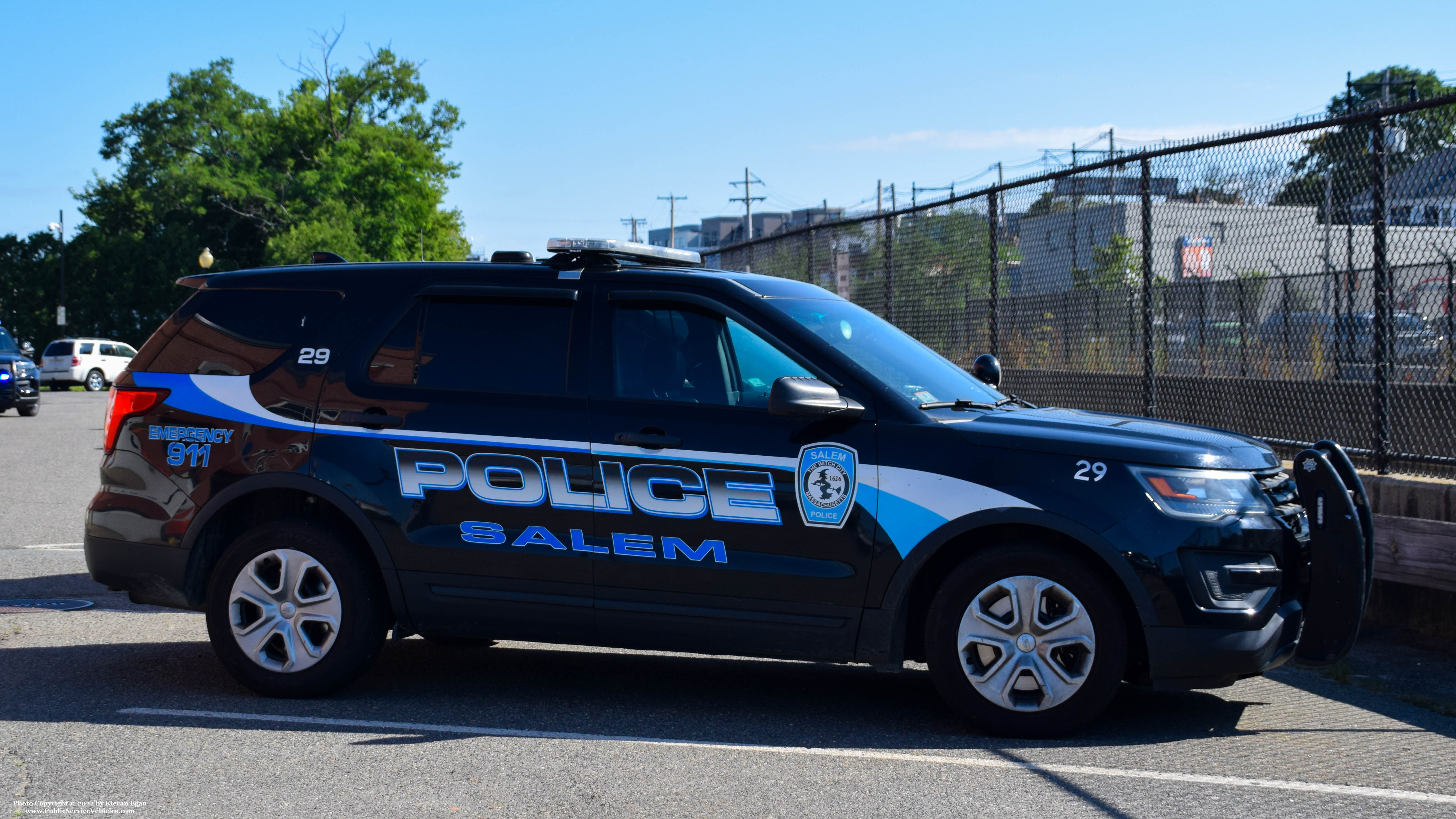 A photo  of Salem Police
            Cruiser 29, a 2016 Ford Police Interceptor Utility             taken by Kieran Egan