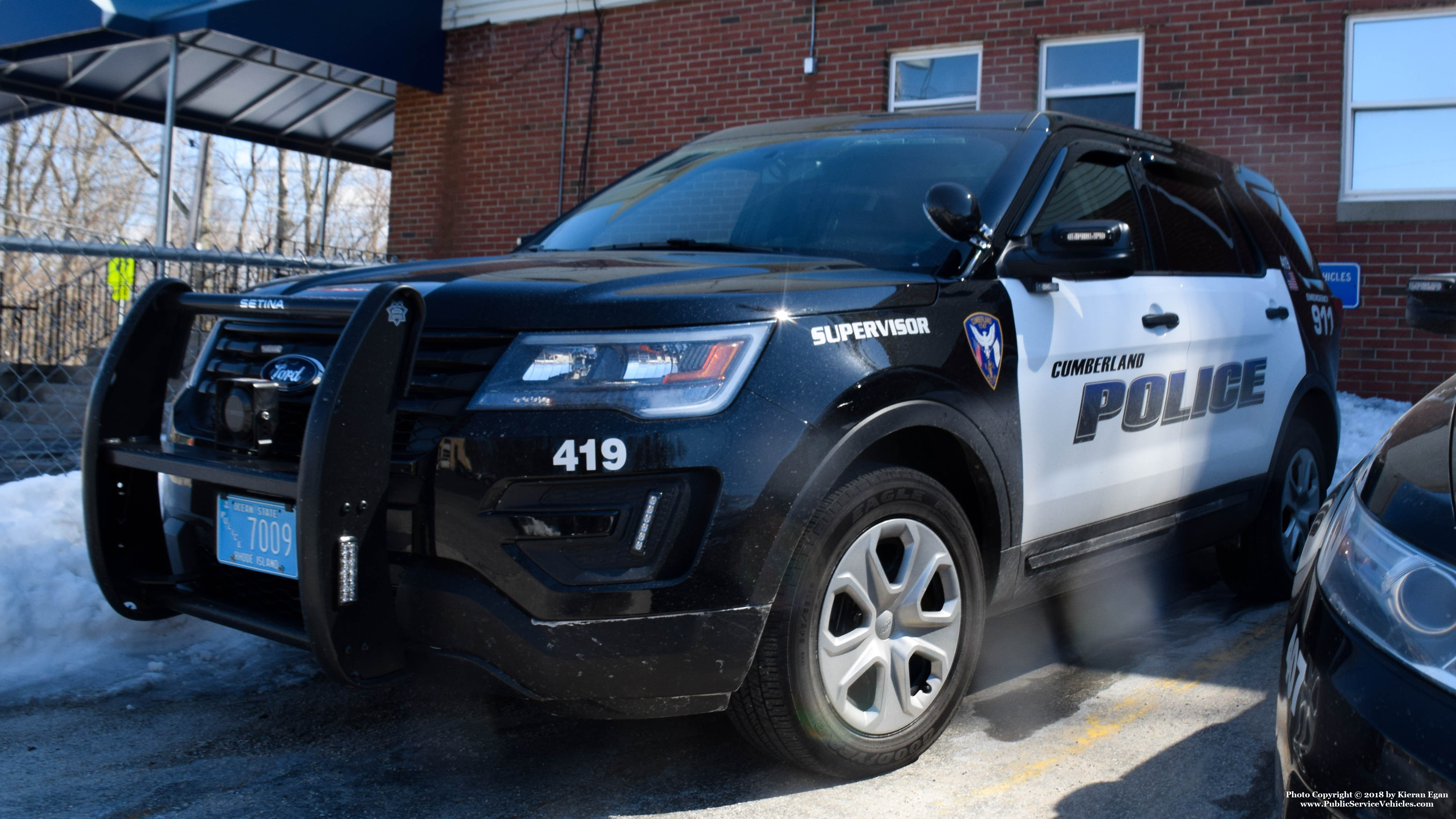 A photo  of Cumberland Police
            Cruiser 419, a 2018 Ford Police Interceptor Utility             taken by Kieran Egan