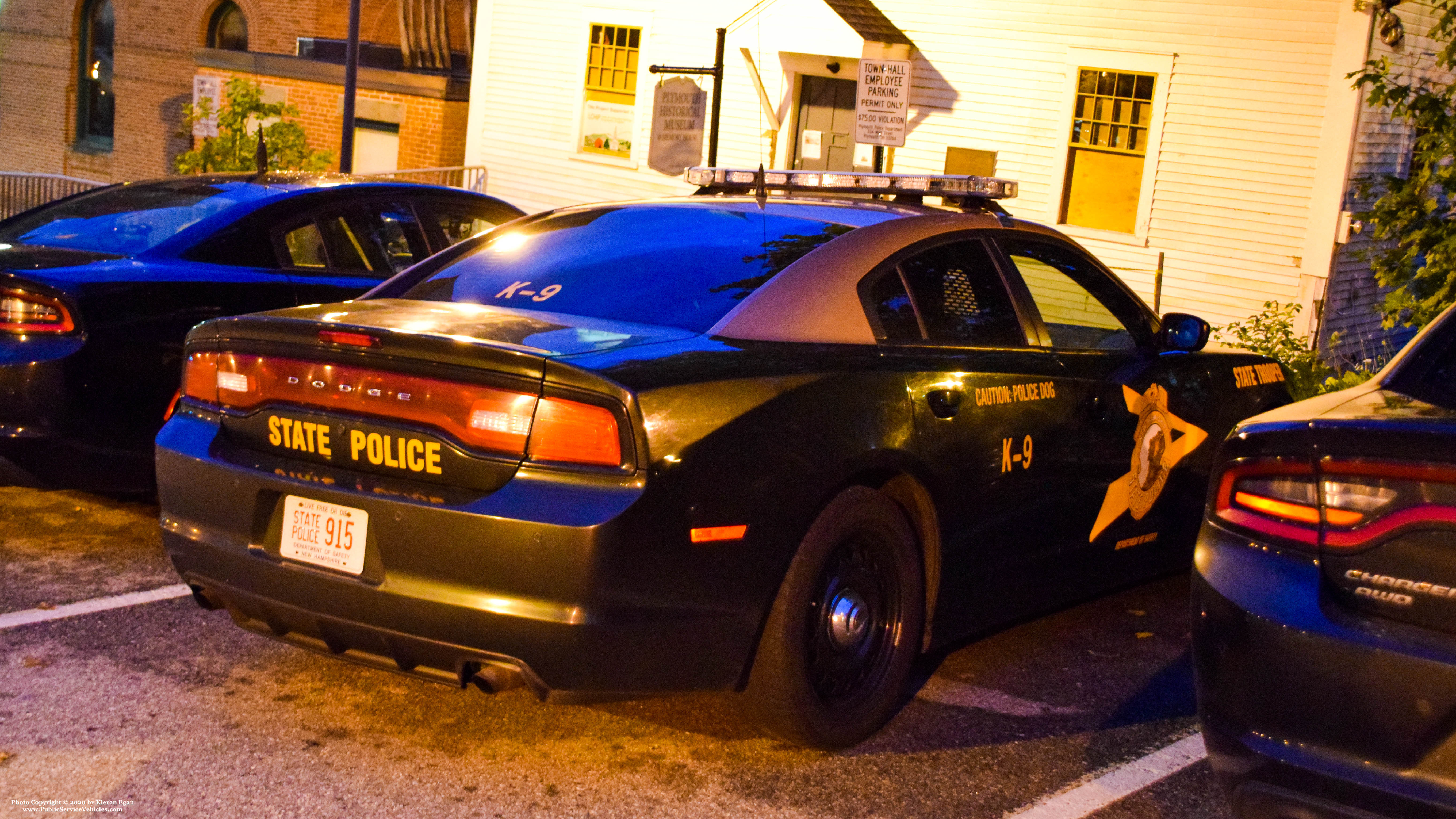 A photo  of New Hampshire State Police
            Cruiser 915, a 2011-2014 Dodge Charger             taken by Kieran Egan