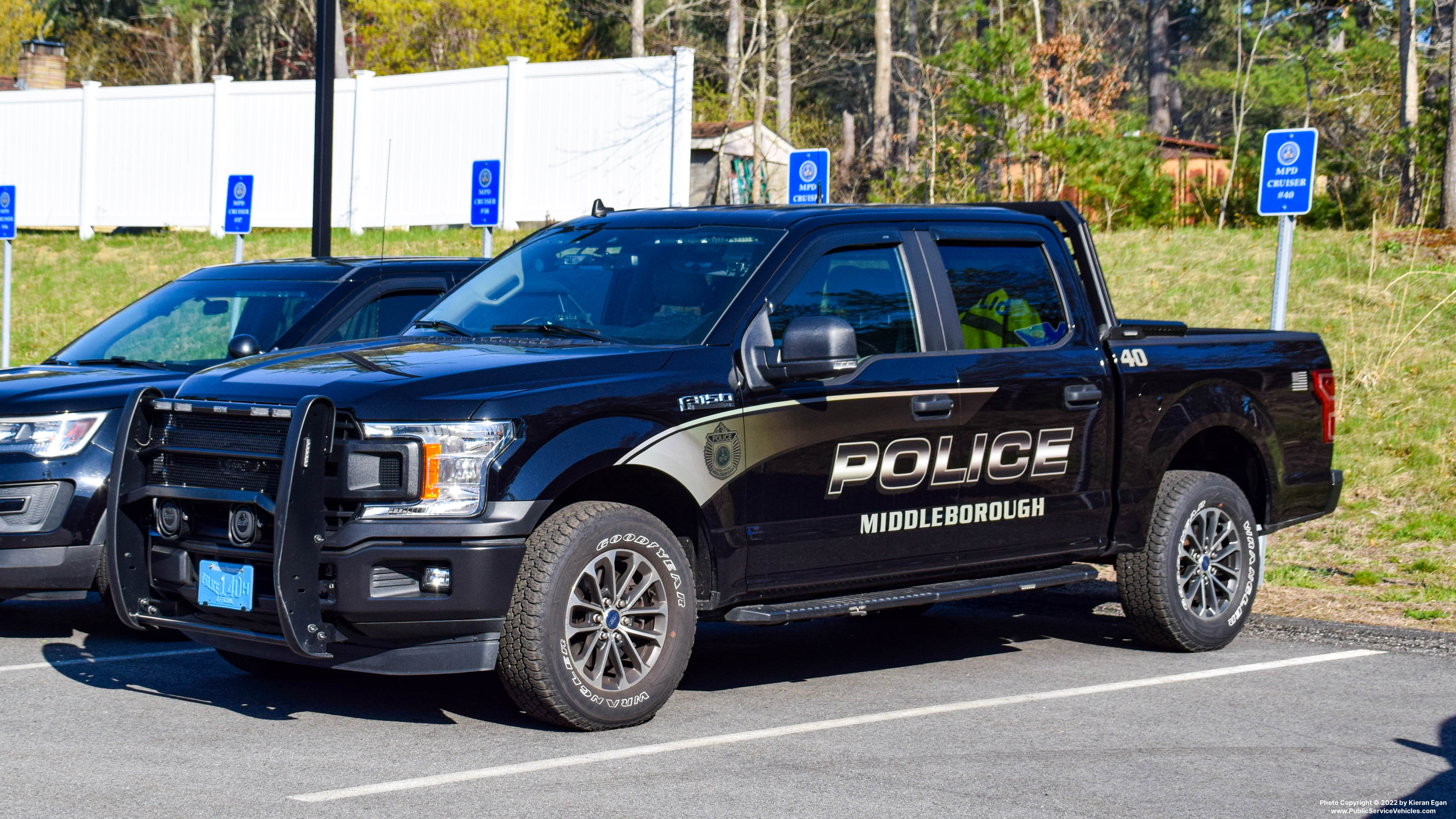 A photo  of Middleborough Police
            Cruiser 40, a 2020 Ford F-150 Police Responder             taken by Kieran Egan