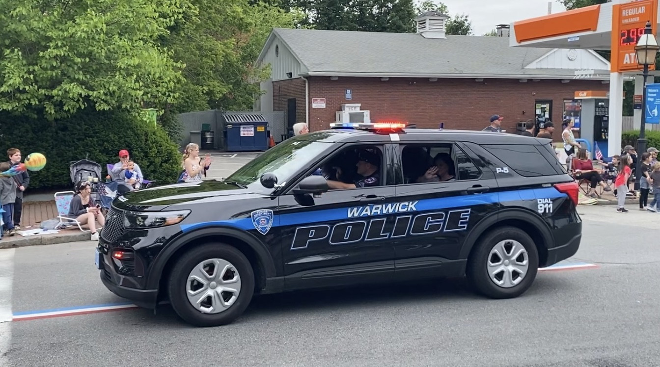 A photo  of Warwick Police
            Cruiser P-5, a 2021 Ford Police Interceptor Utility             taken by @riemergencyvehicles