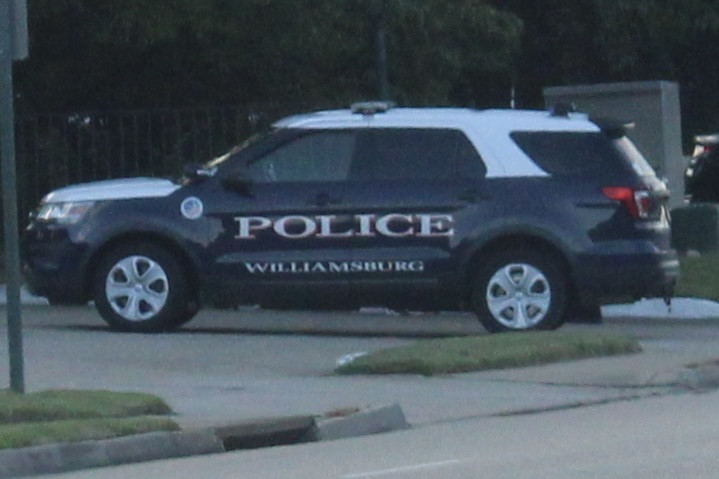 A photo  of Williamsburg Police
            Patrol Unit, a 2016-2019 Ford Police Interceptor Utility             taken by @riemergencyvehicles