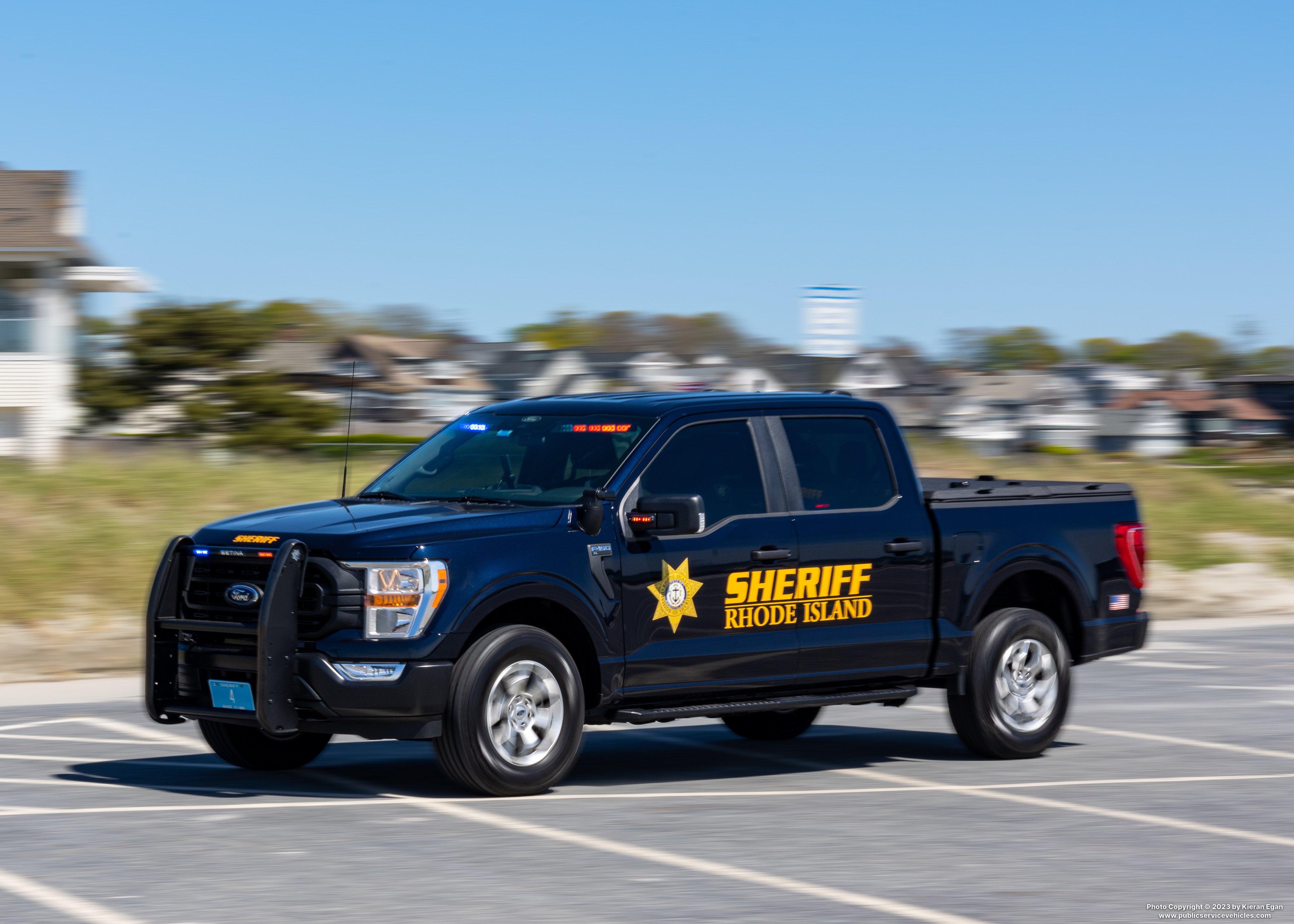 A photo  of Rhode Island Division of Sheriffs
            Cruiser 4, a 2023 Ford F-150 Police Responder             taken by Kieran Egan