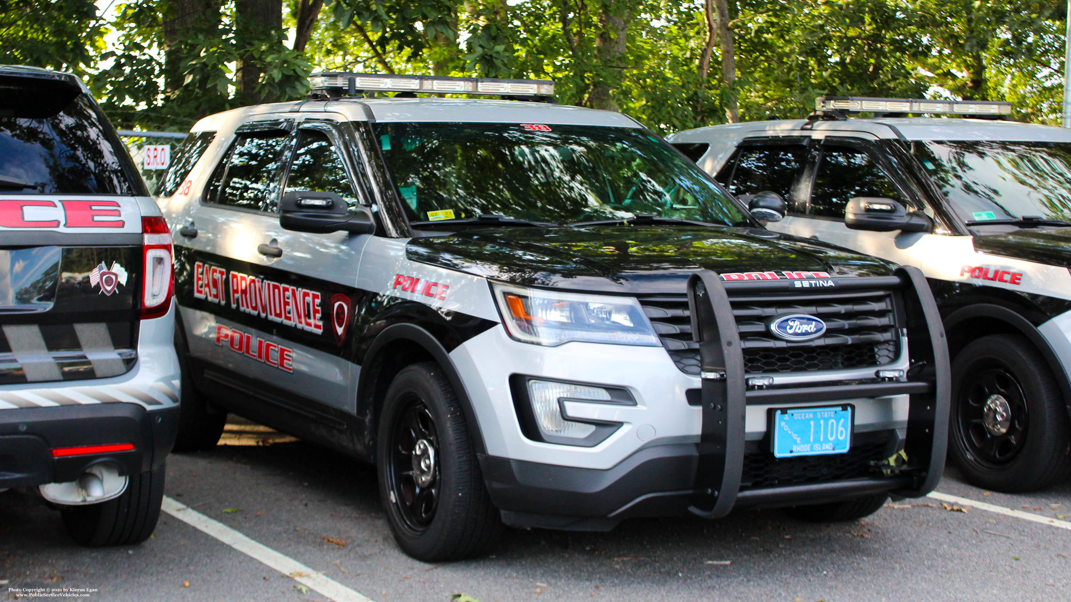 A photo  of East Providence Police
            Car 38, a 2017 Ford Police Interceptor Utility             taken by Kieran Egan