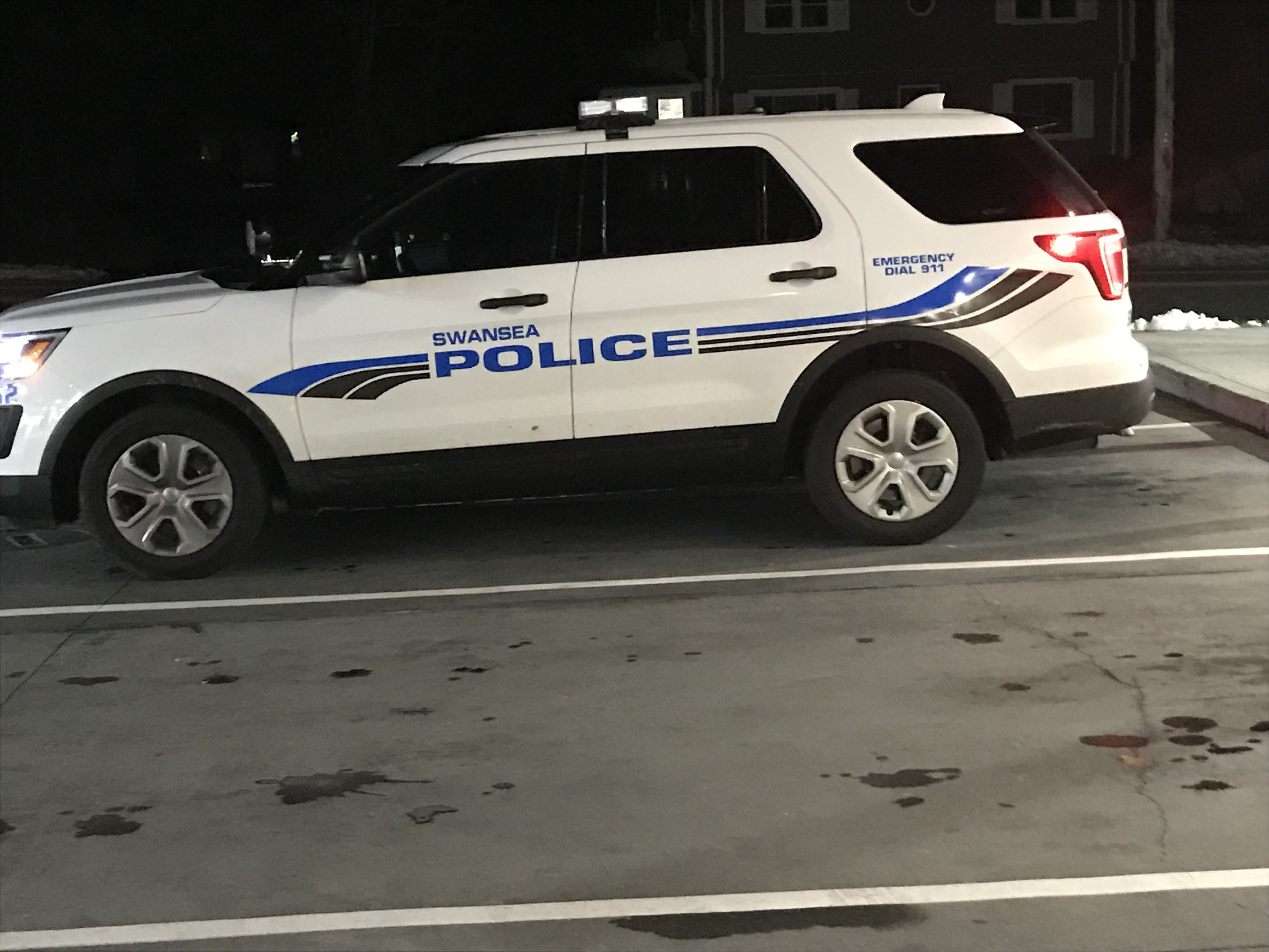 A photo  of Swansea Police
            Cruiser 132, a 2016 Ford Police Interceptor Utility             taken by @riemergencyvehicles