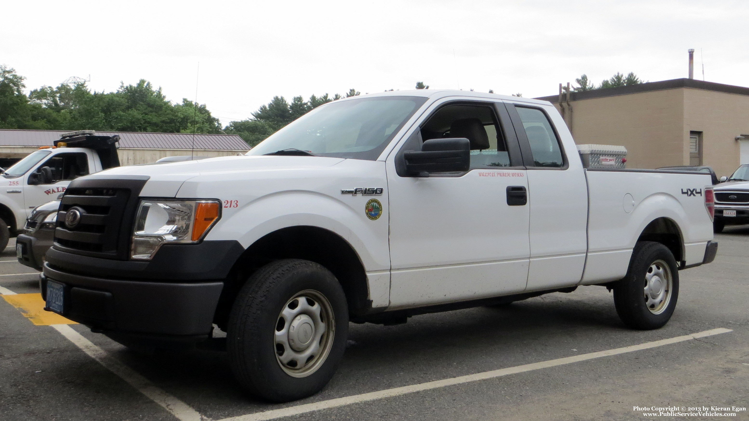 A photo  of Walpole Highway Department
            Truck 213, a 2010 Ford F-150 Super Cab             taken by Kieran Egan